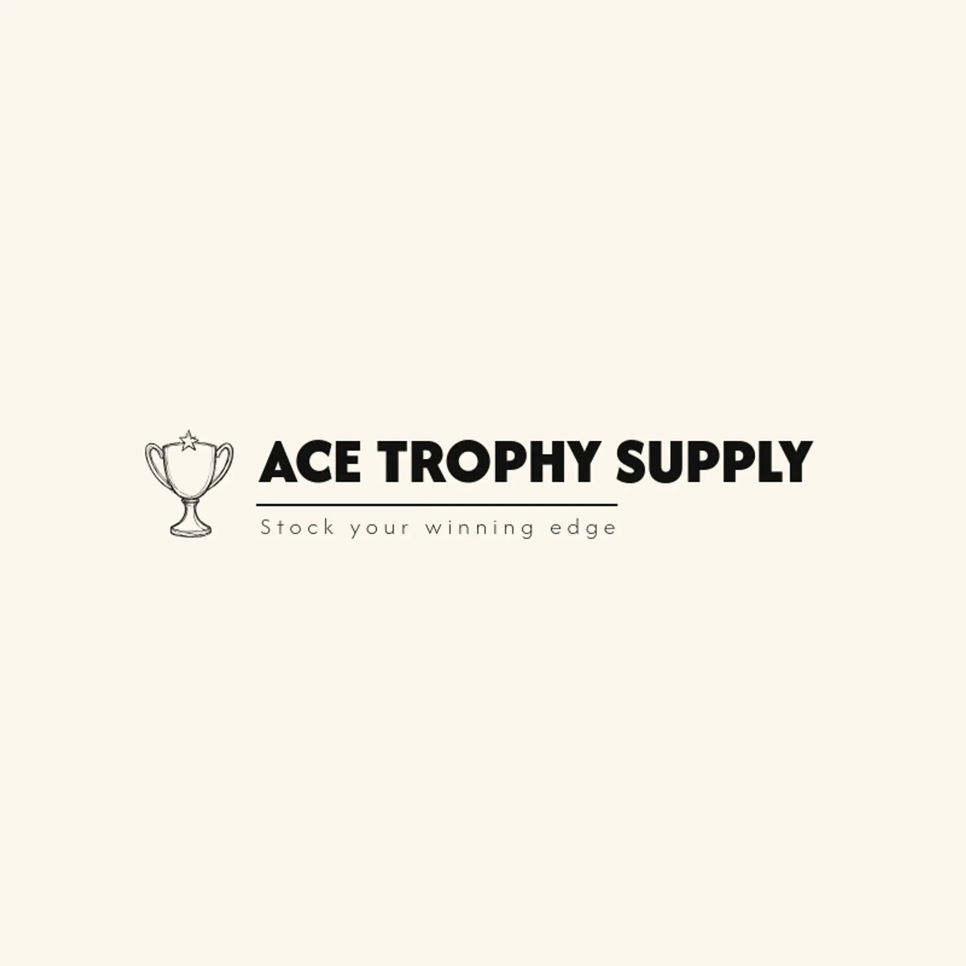 Ace Trophy Supply logo for ace
