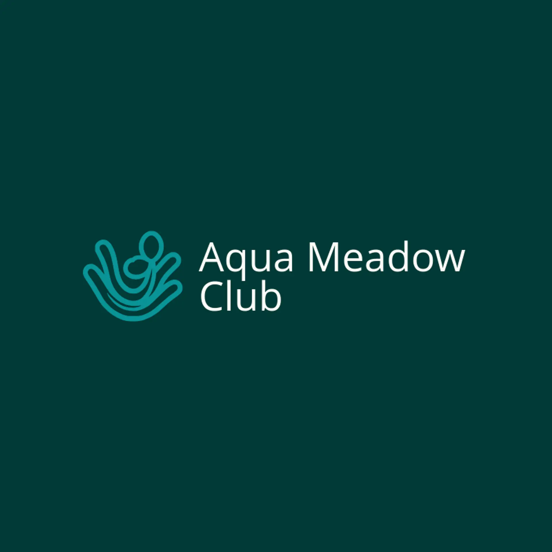 Aqua Meadow Club logo for water park
