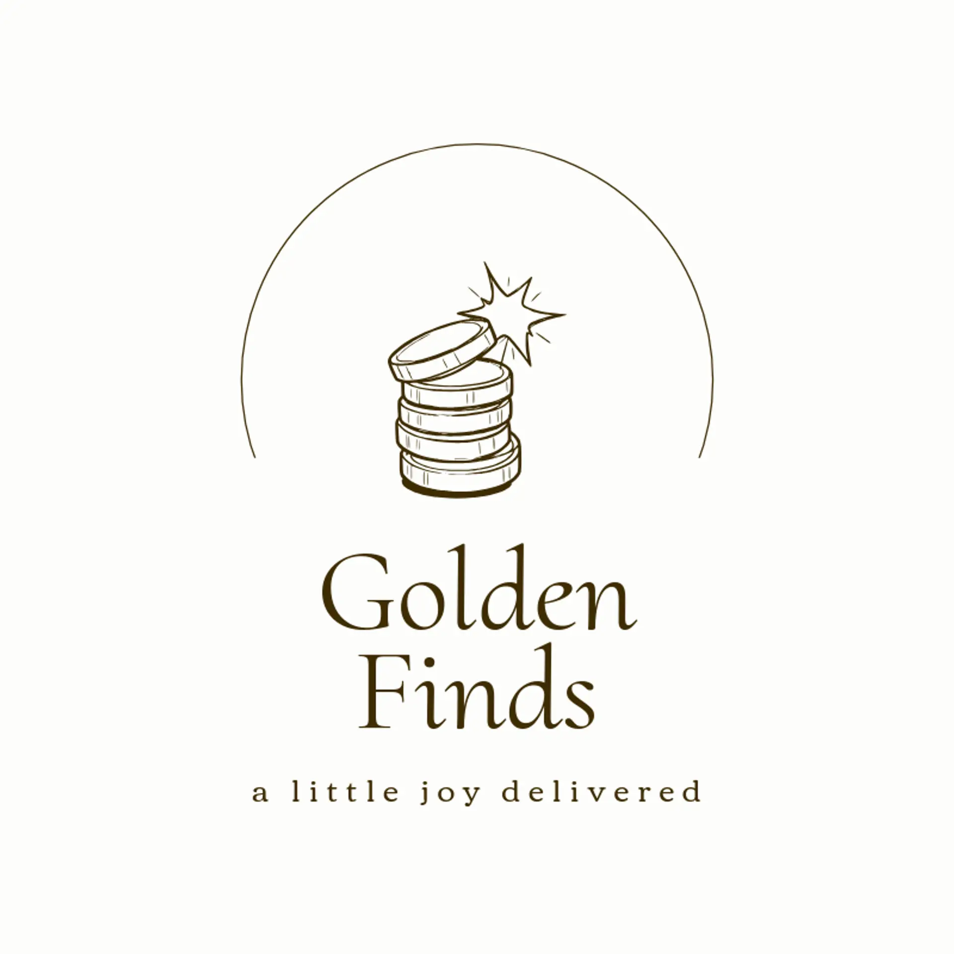 Golden Finds logo for shopping
