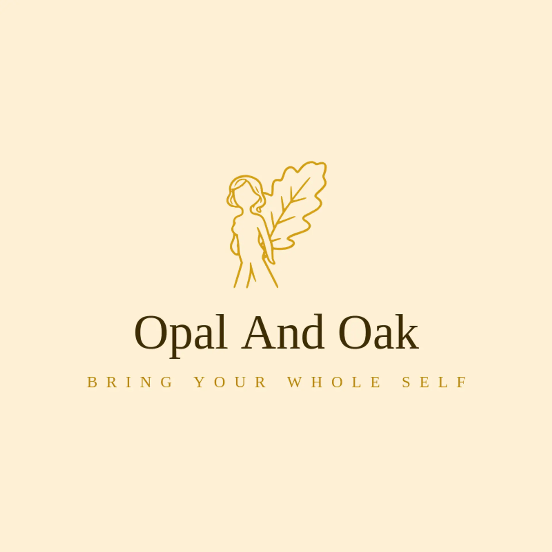 Opal and Oak logo for woman
