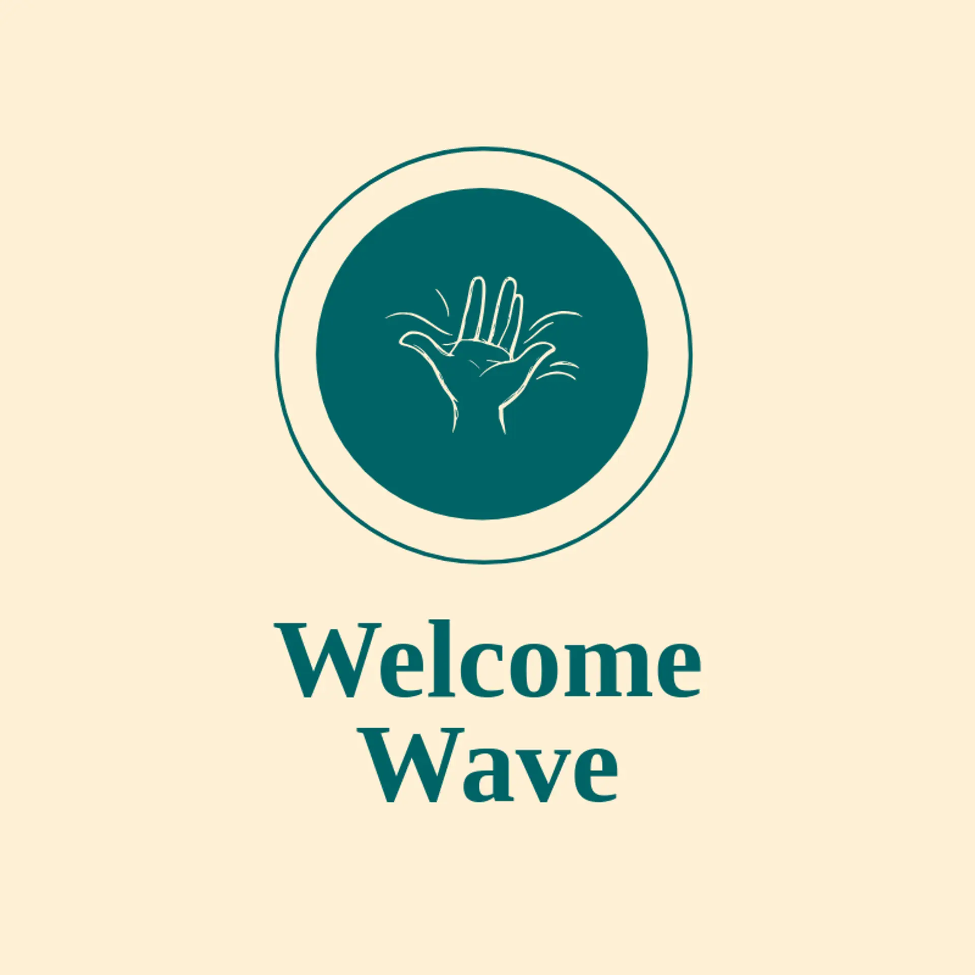 Welcome Wave logo for person