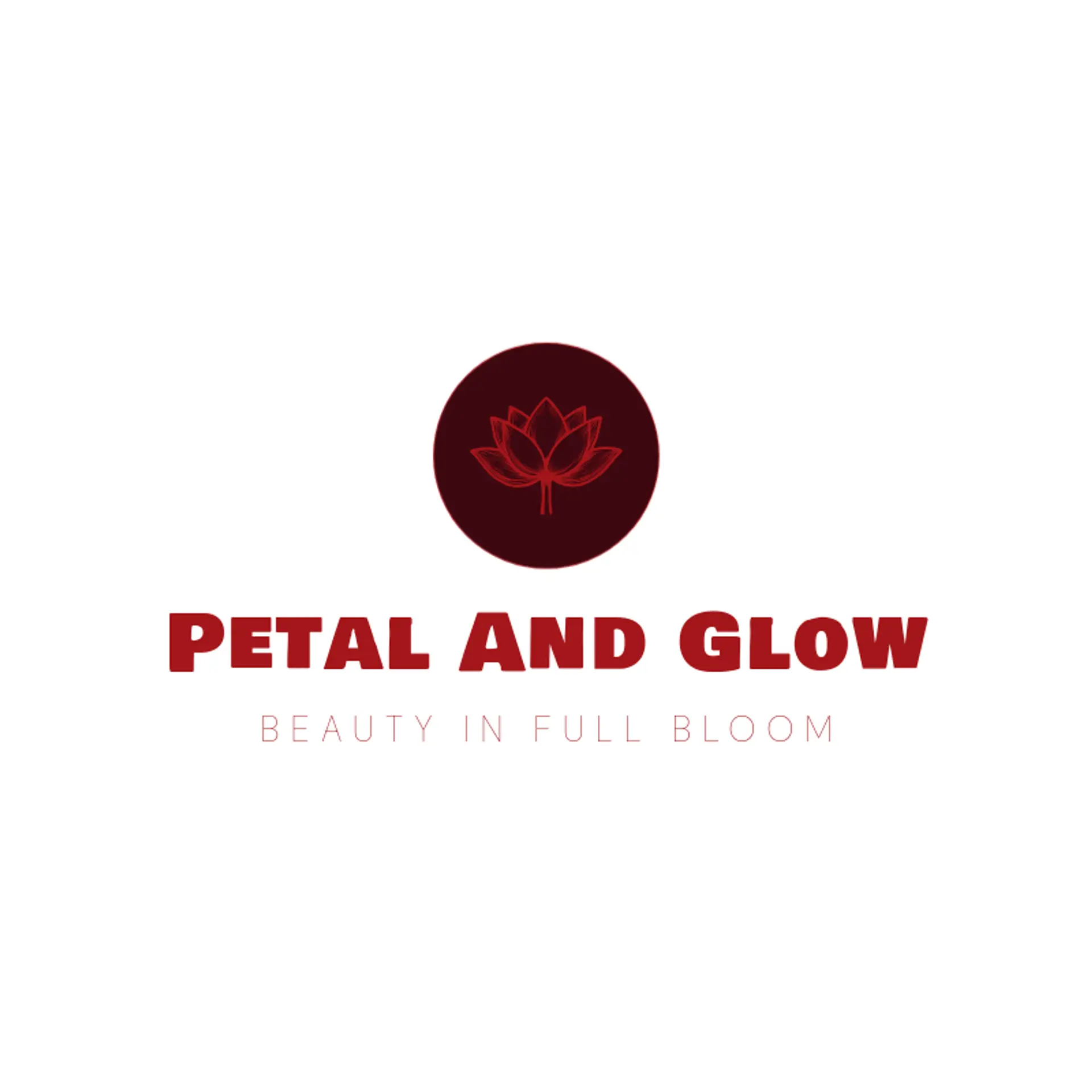 Petal and Glow logo for esthetician