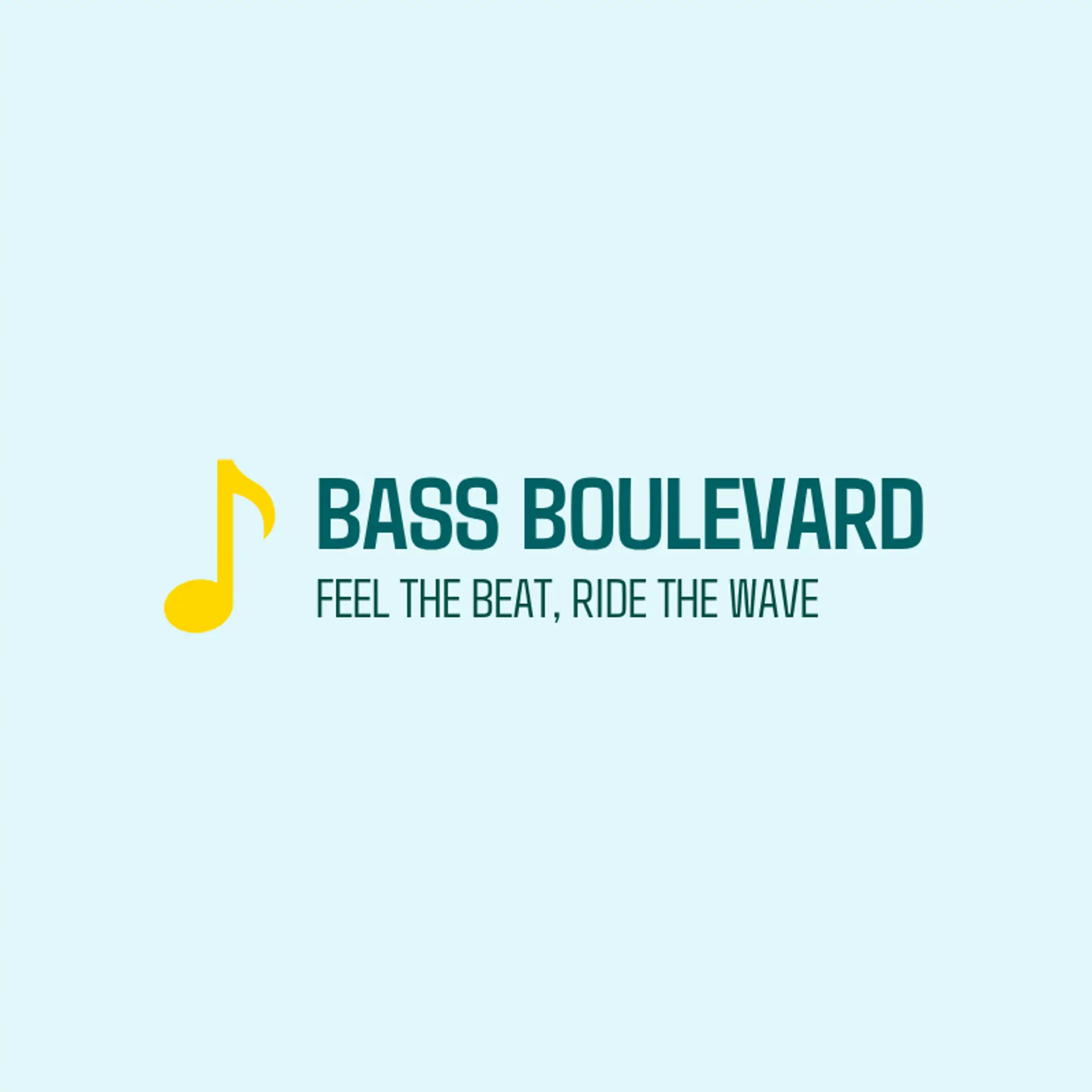 Bass Boulevard logo for cool music