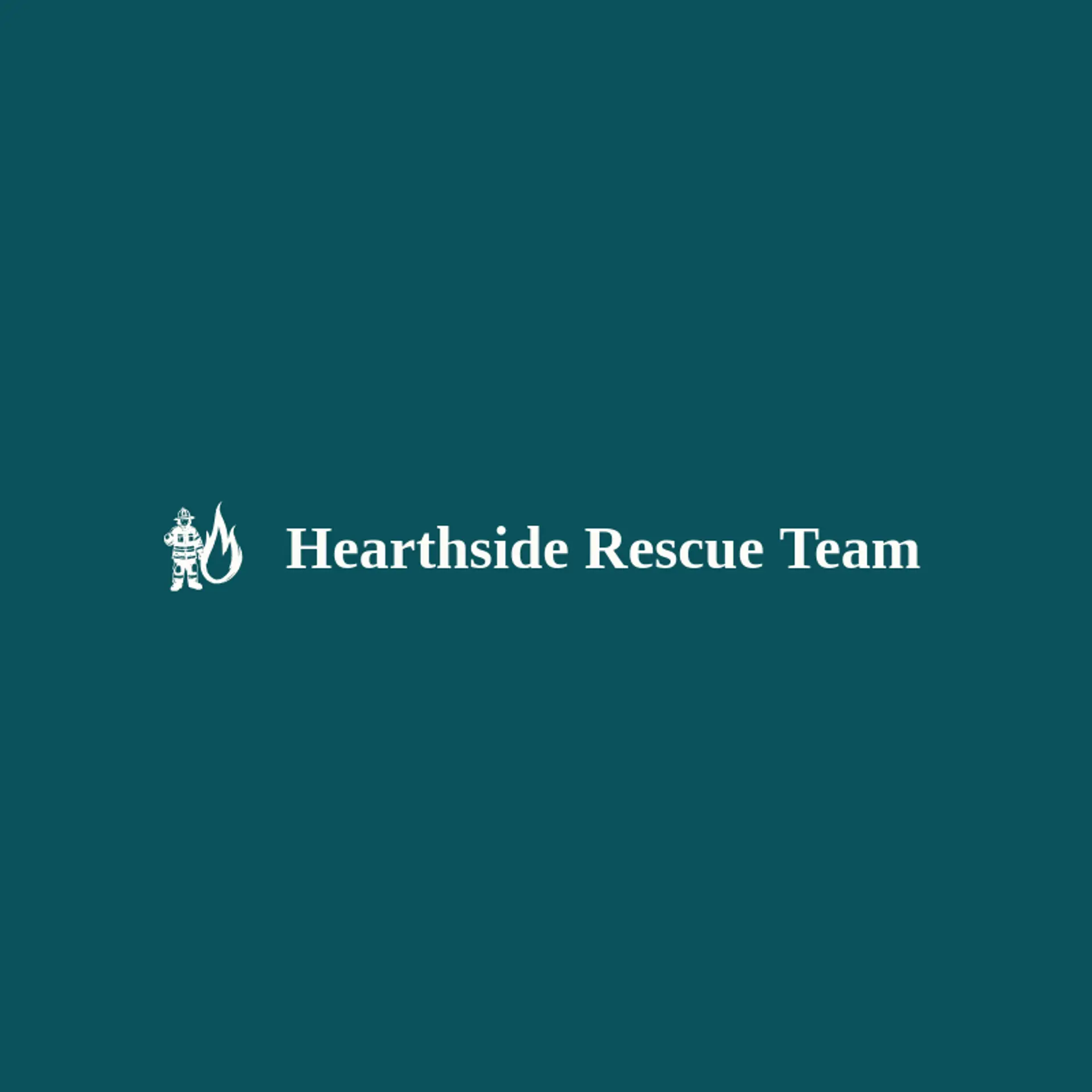 Hearthside Rescue Team logo for fireman