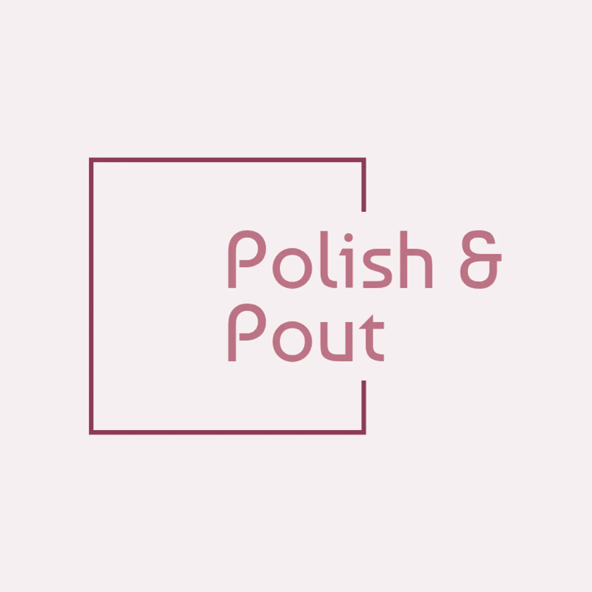 Polish & Pout logo for beauty salon