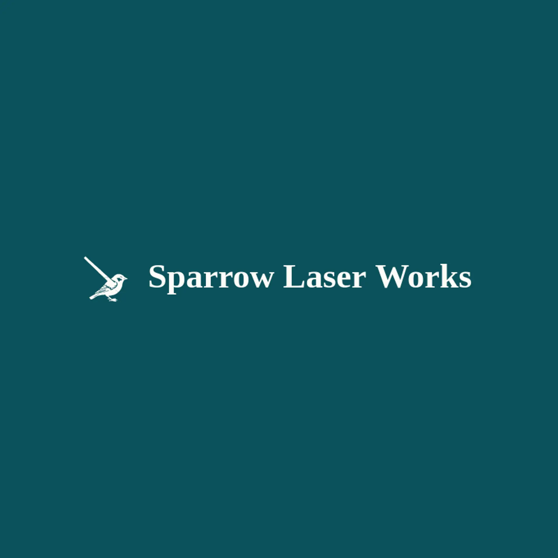 Sparrow Laser Works logo for laser engraving