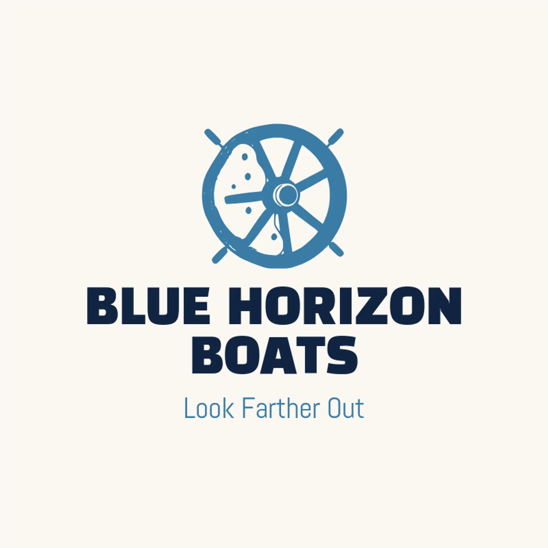 Blue Horizon Boats logo for helm