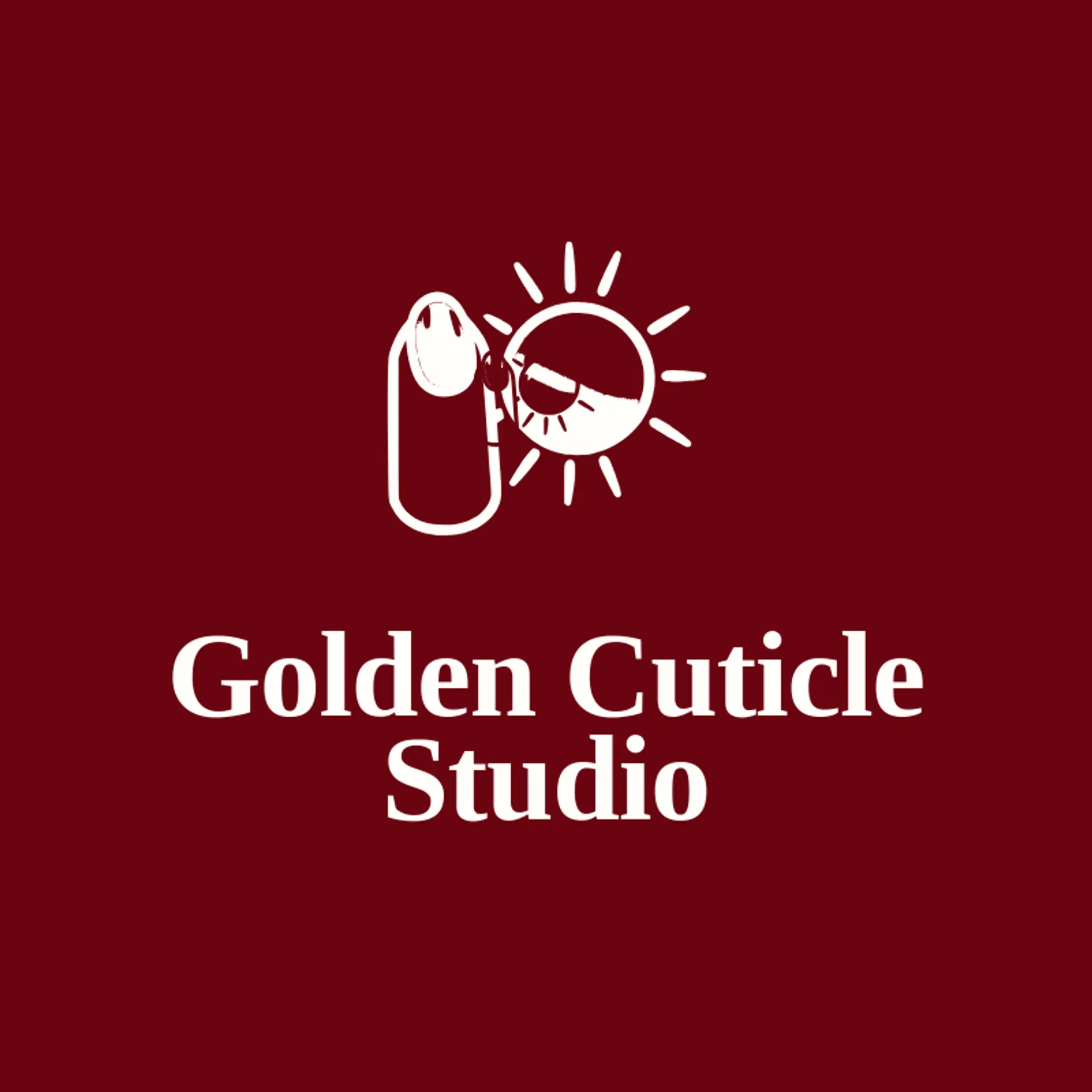 Golden Cuticle Studio logo for nails