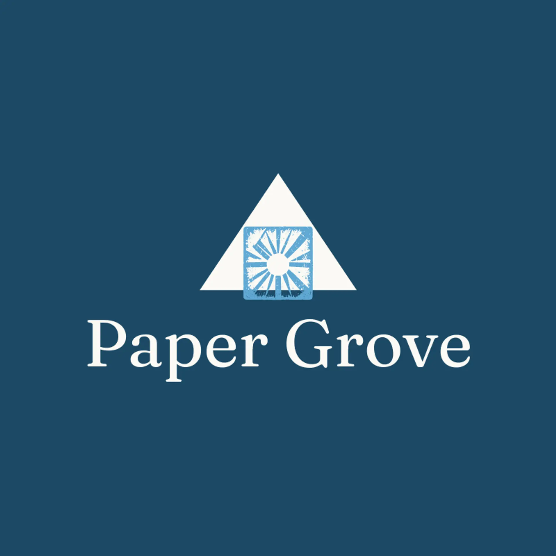 Paper Grove logo for recycling