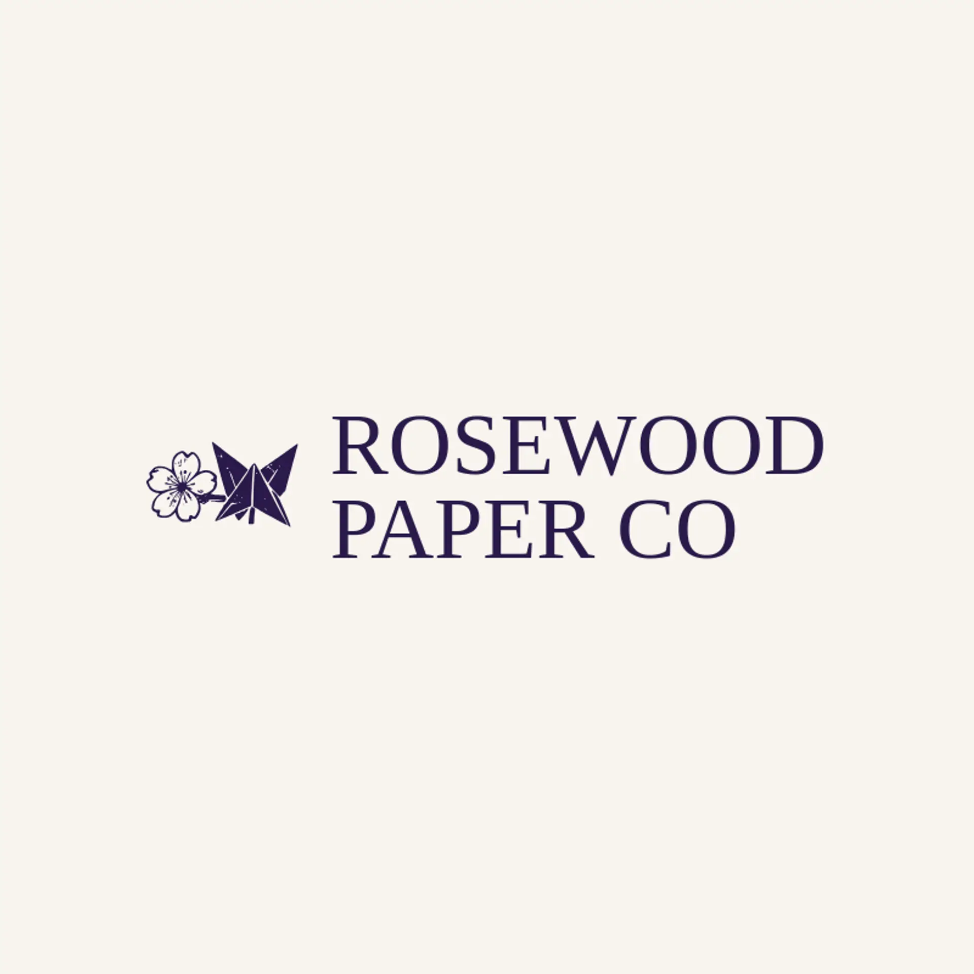 Rosewood Paper Co logo for sakura