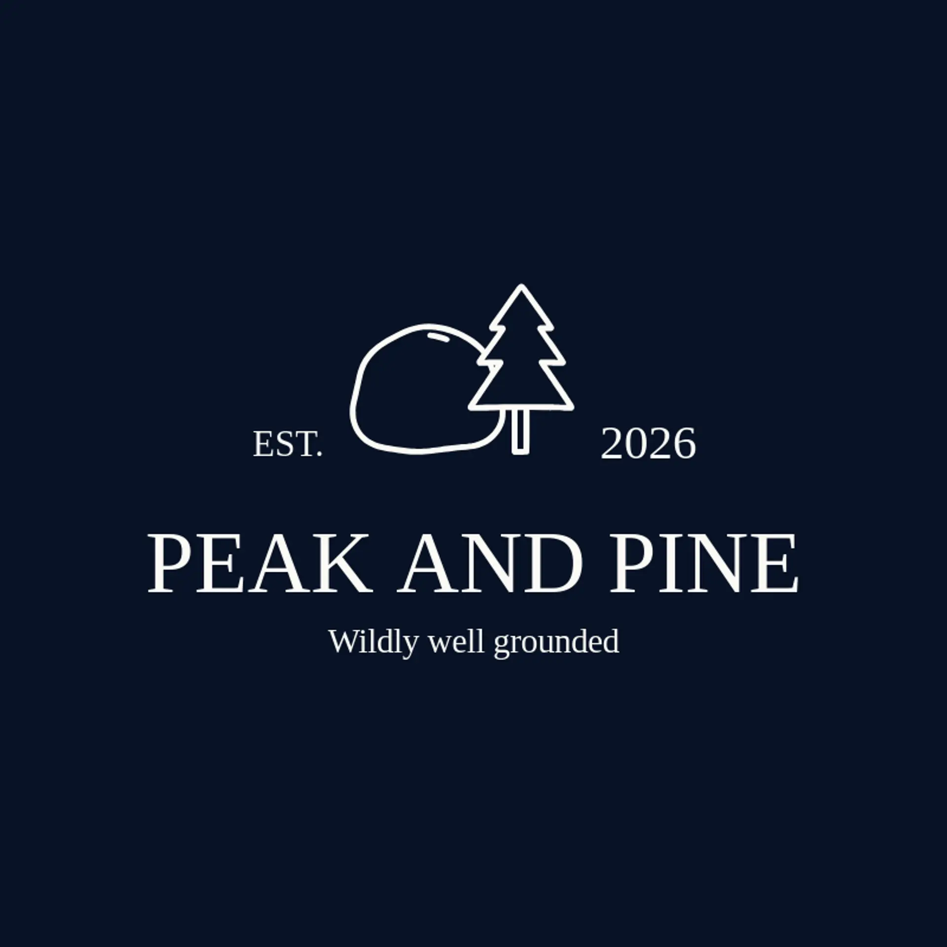 Peak And Pine logo for stone