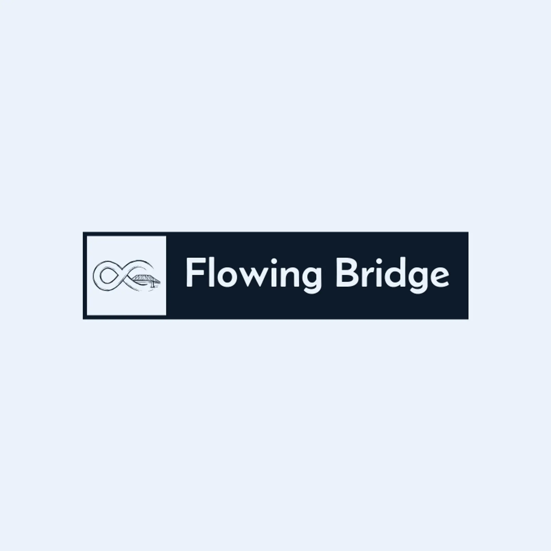 Flowing Bridge logo for infinity