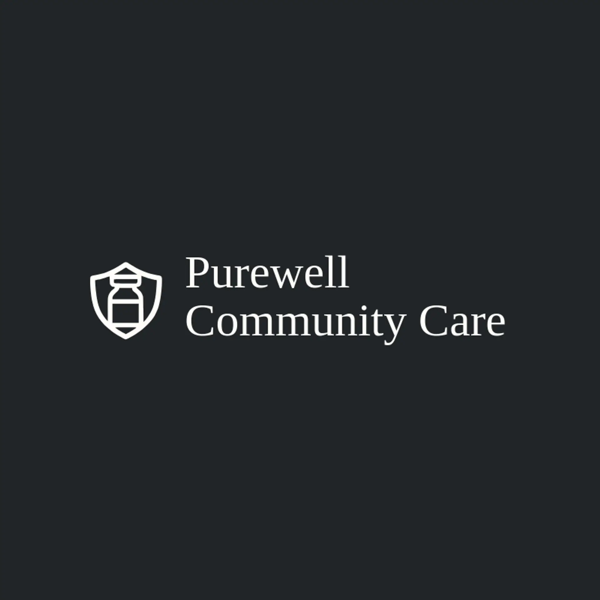 Purewell Community Care logo for vaccine