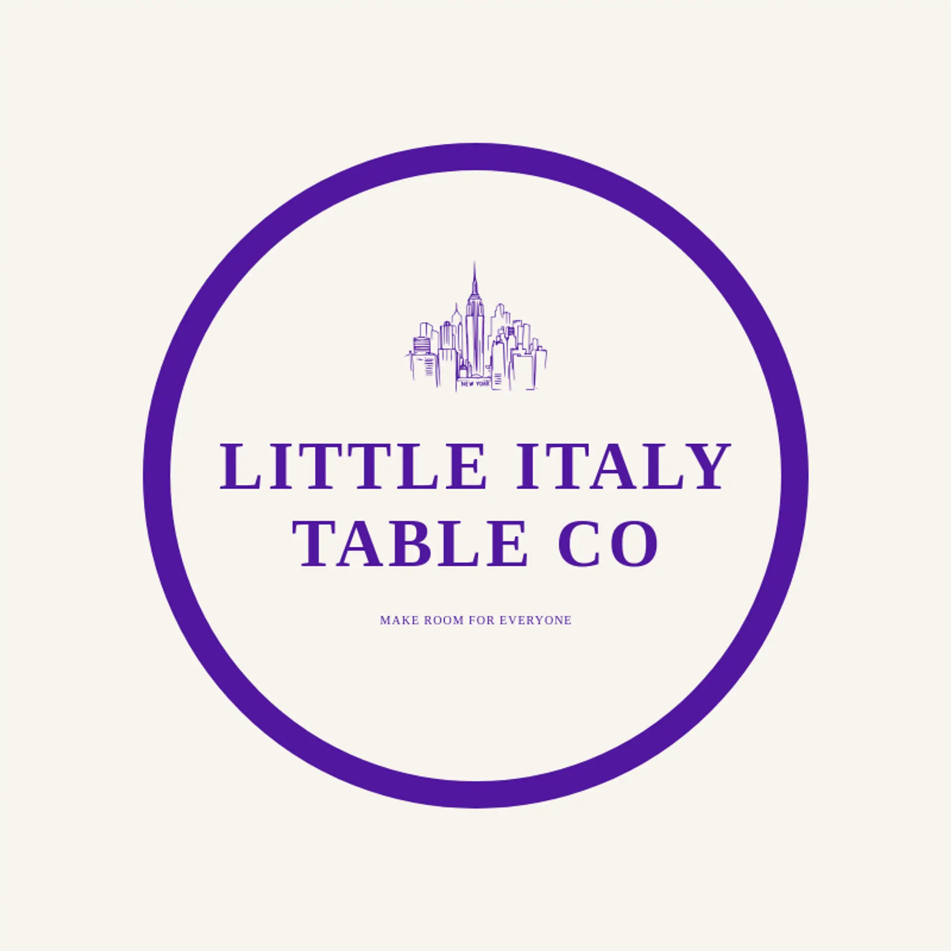 Little Italy Table Co logo for new york