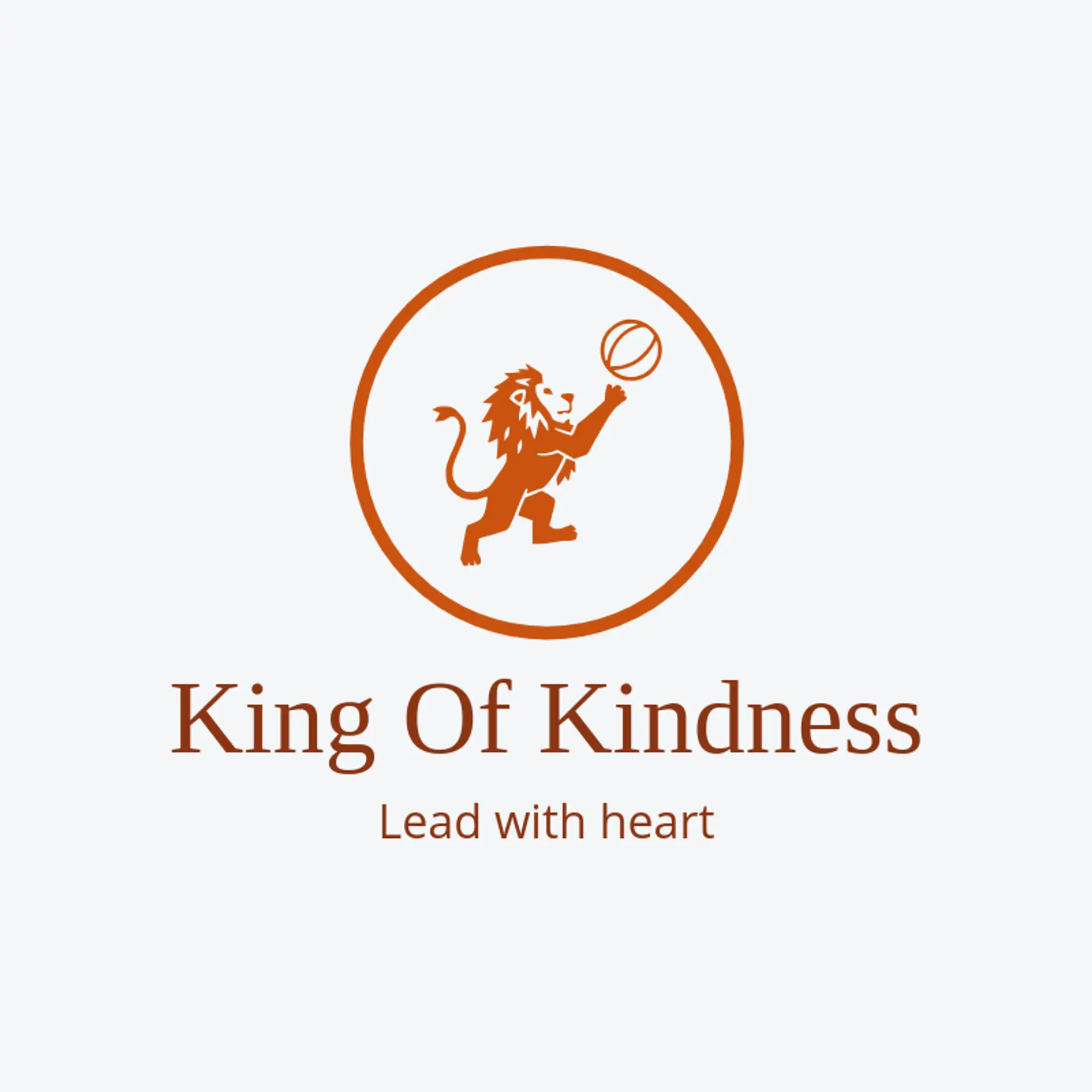 King of Kindness logo for lion king