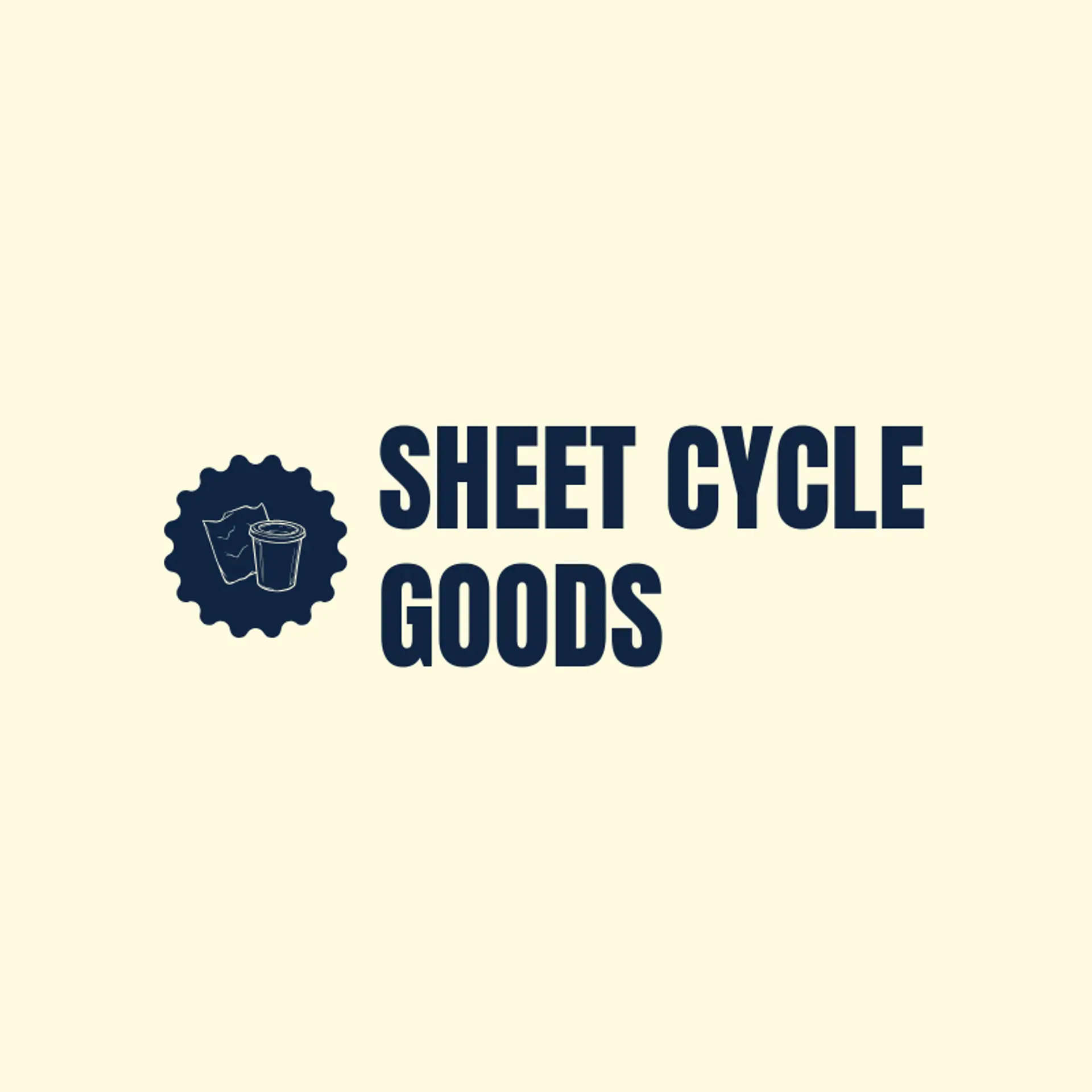 Sheet Cycle Goods logo for recycle