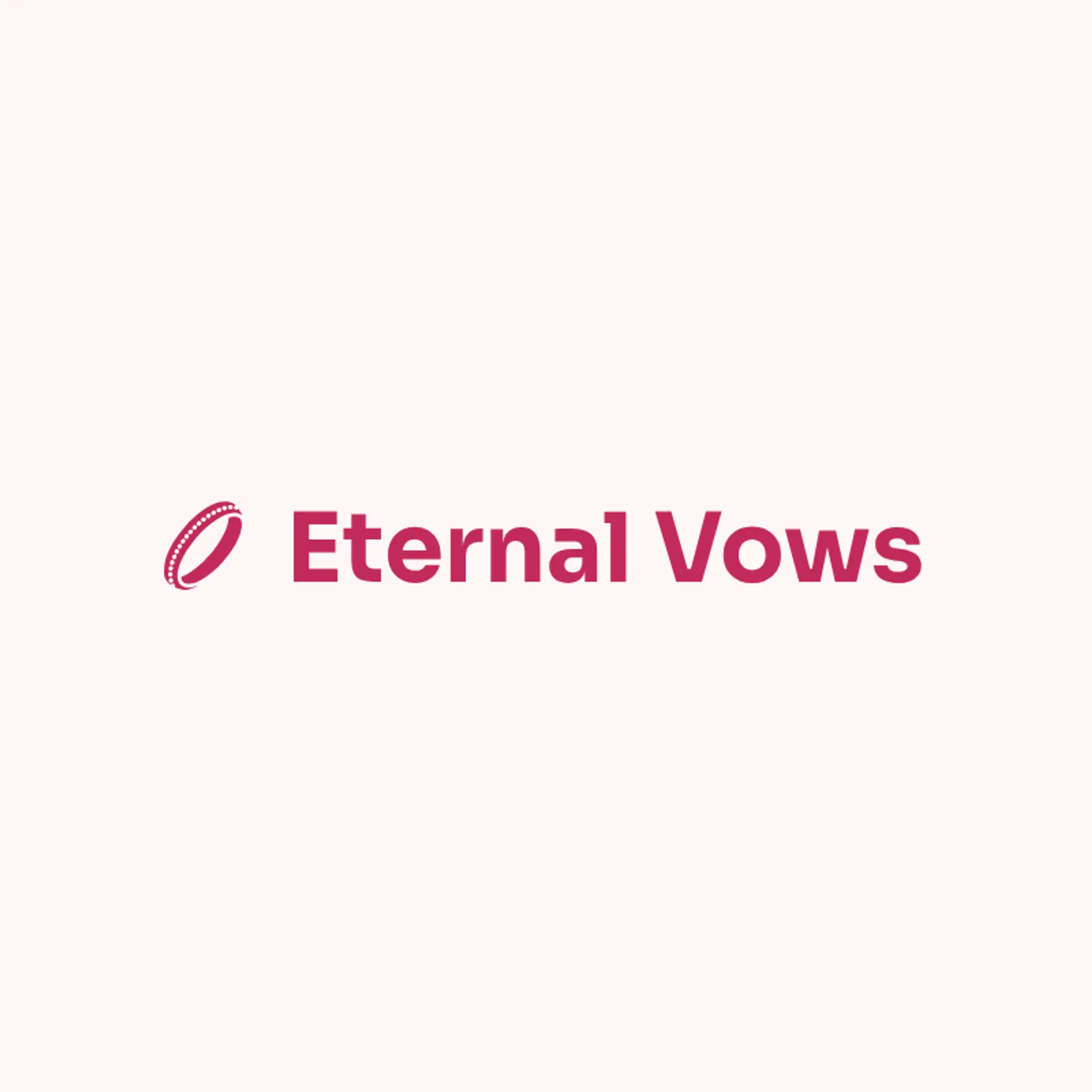 Eternal Vows logo for wedding business