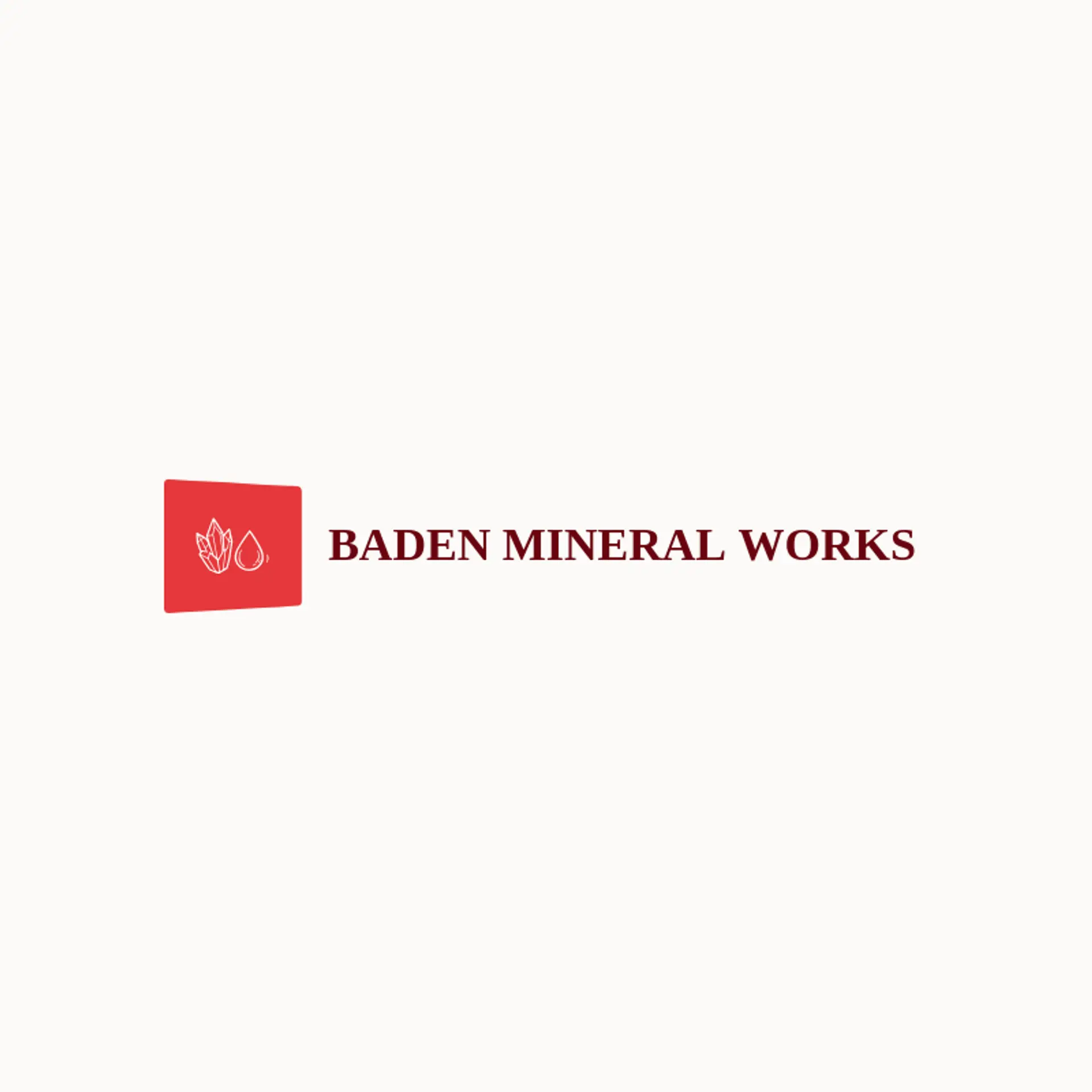 Baden Mineral Works logo for german
