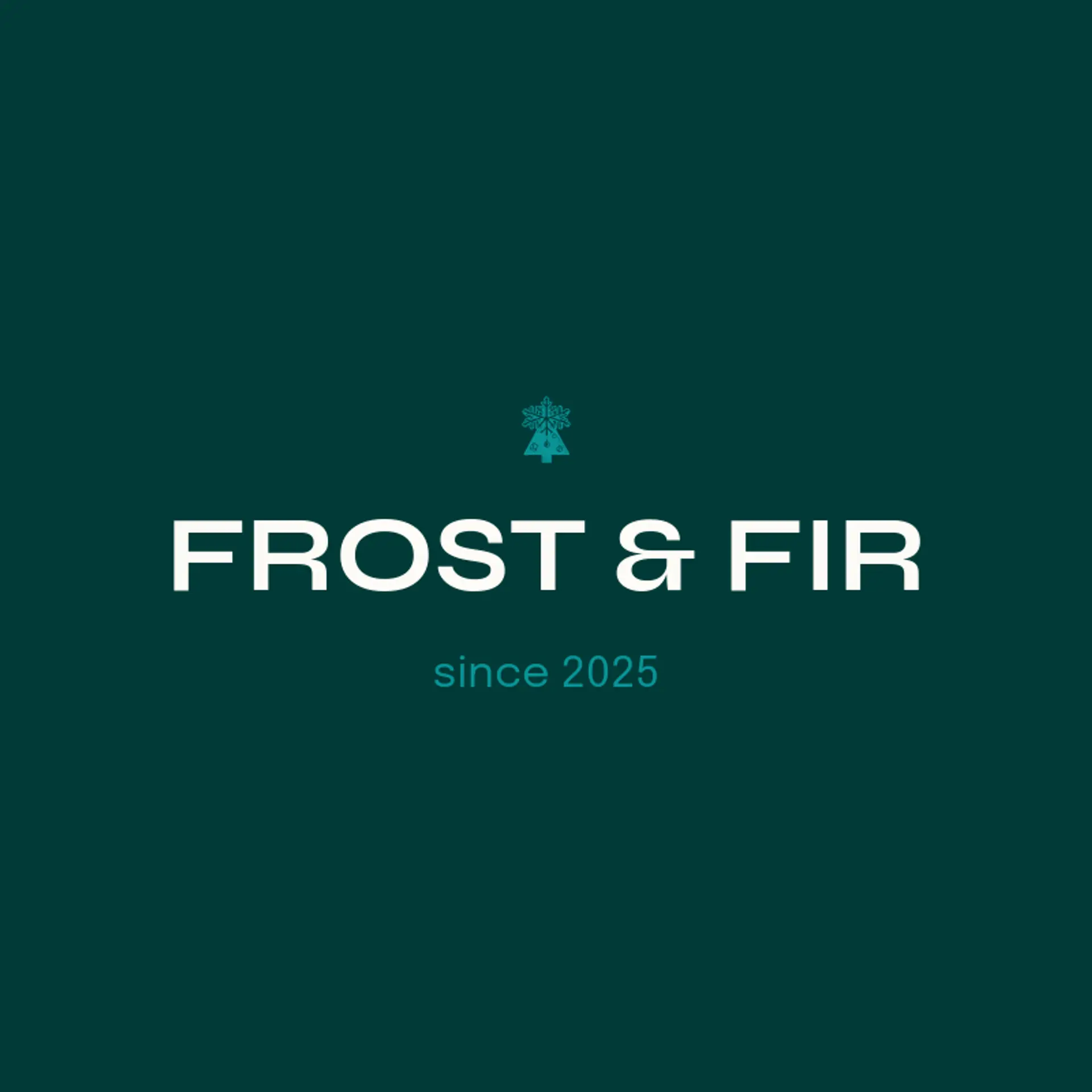 Frost & Fir logo for christmas tree