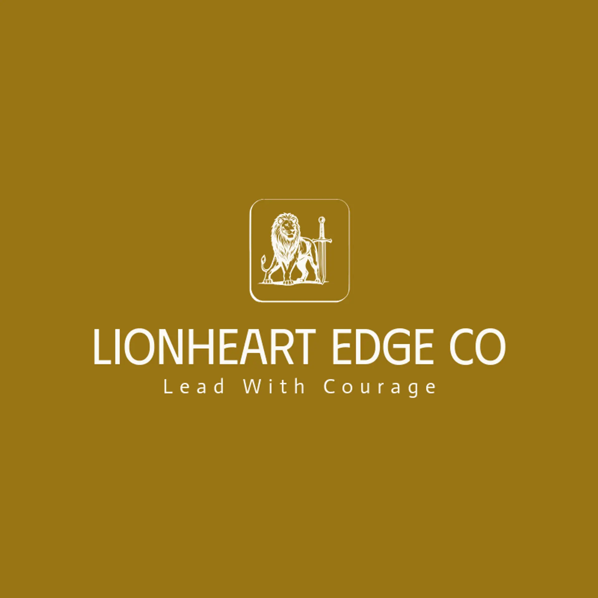 Lionheart Edge Co logo for sword