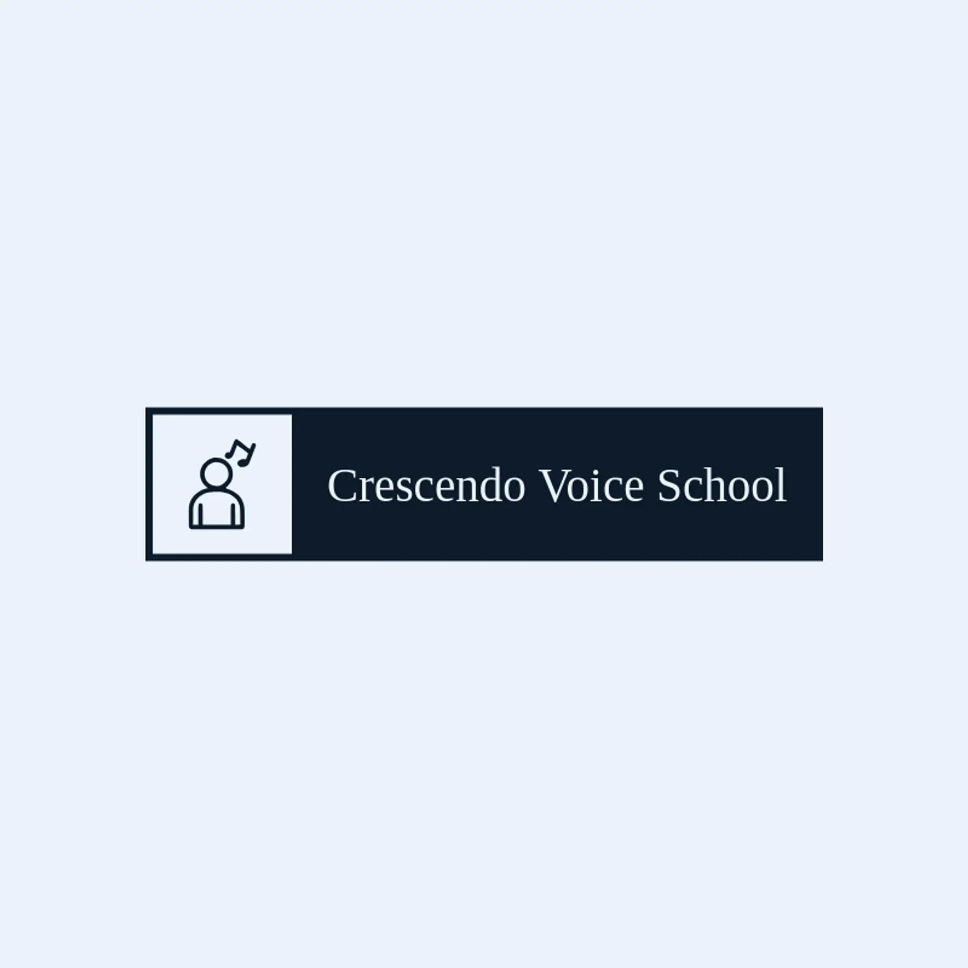 Crescendo Voice School logo for singing