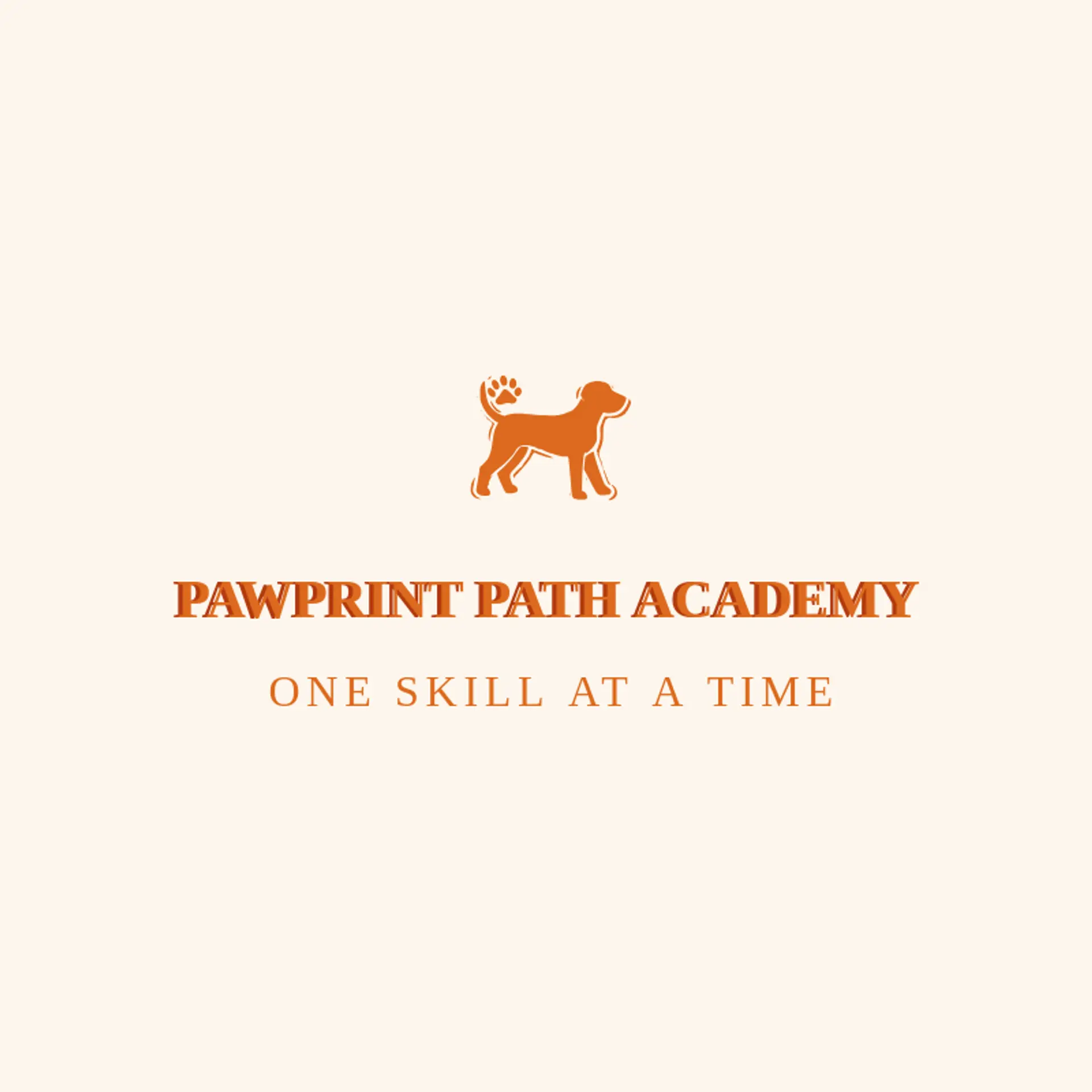Pawprint Path Academy logo for dog training