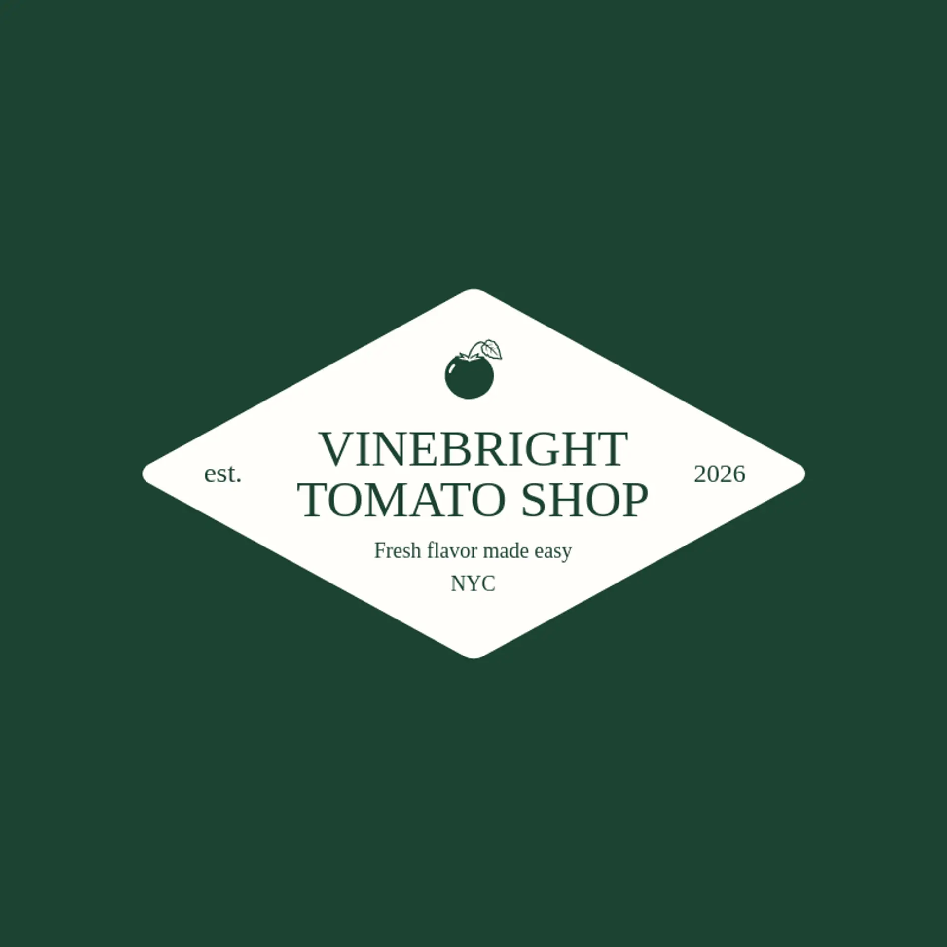 Vinebright Tomato Shop logo for tomato