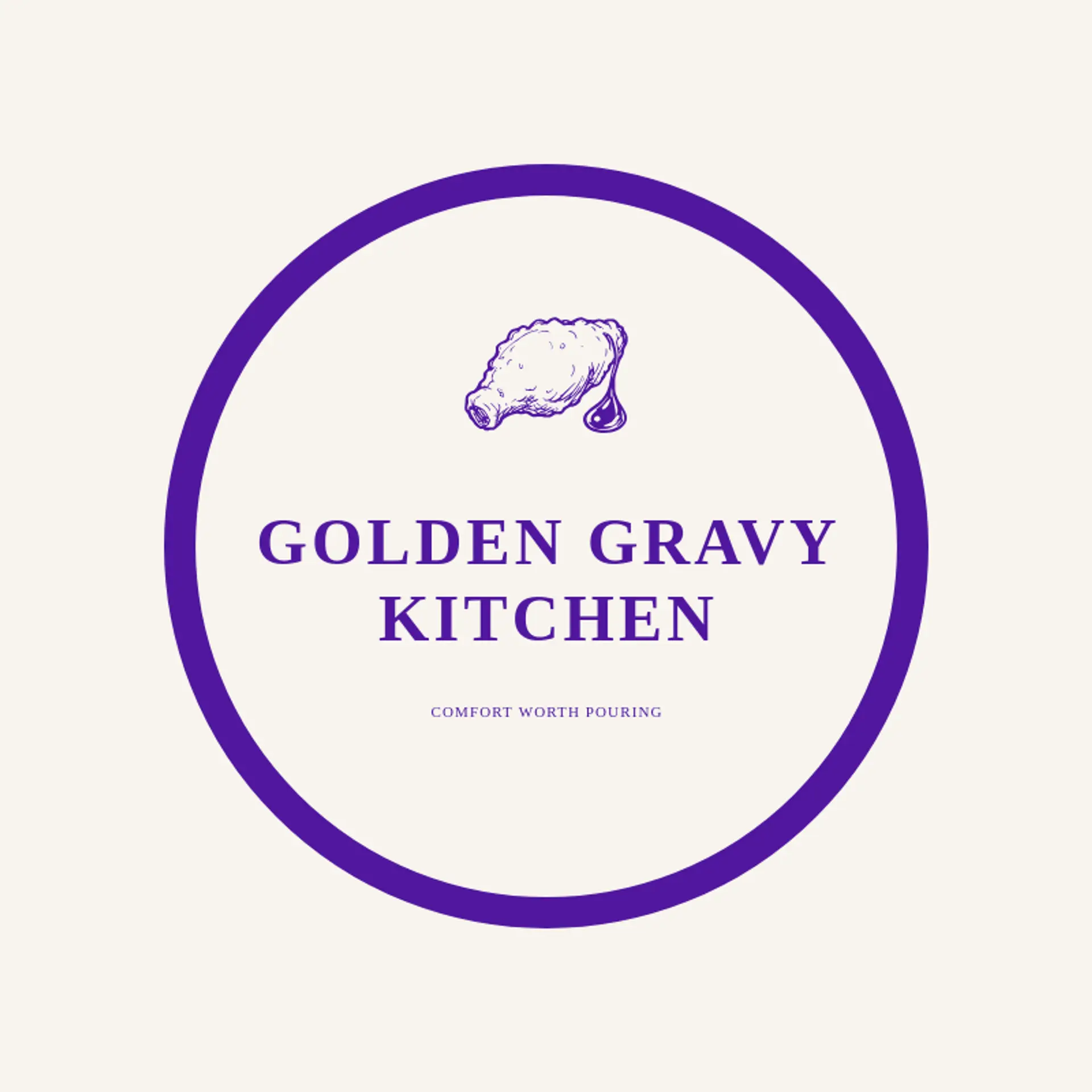 Golden Gravy Kitchen logo for fried chicken
