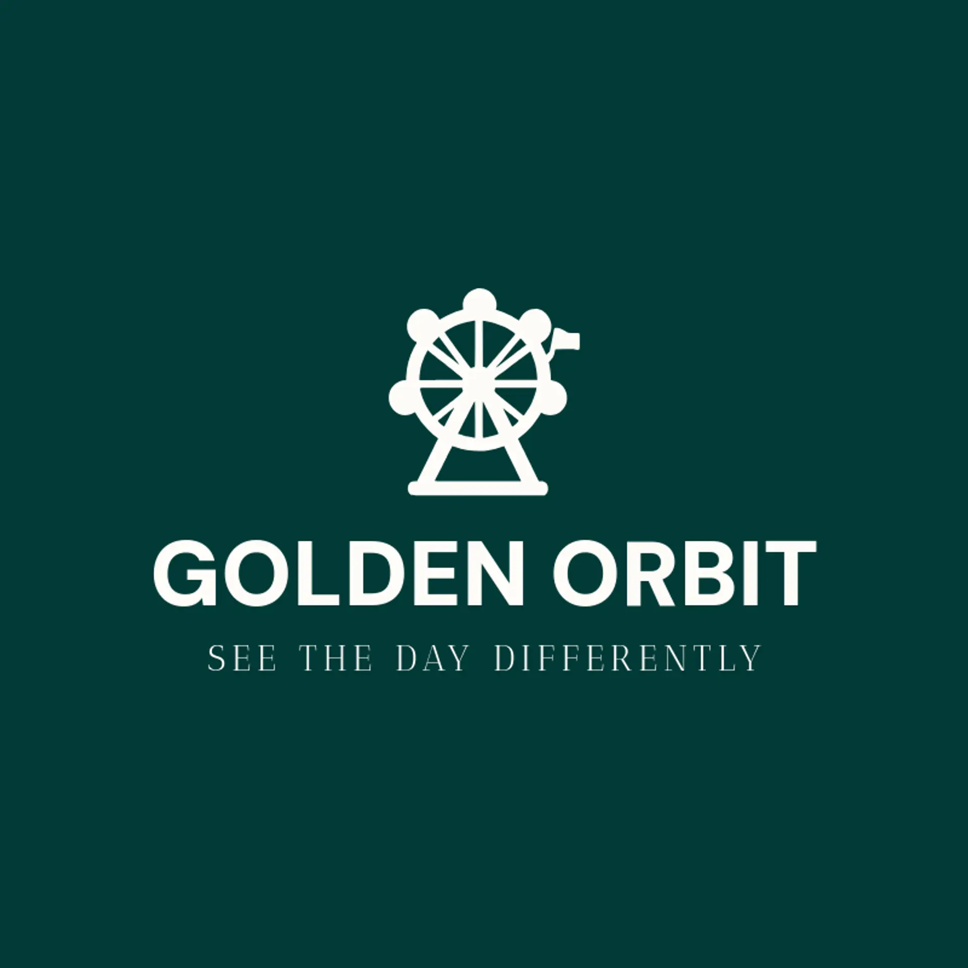 Golden Orbit logo for theme park