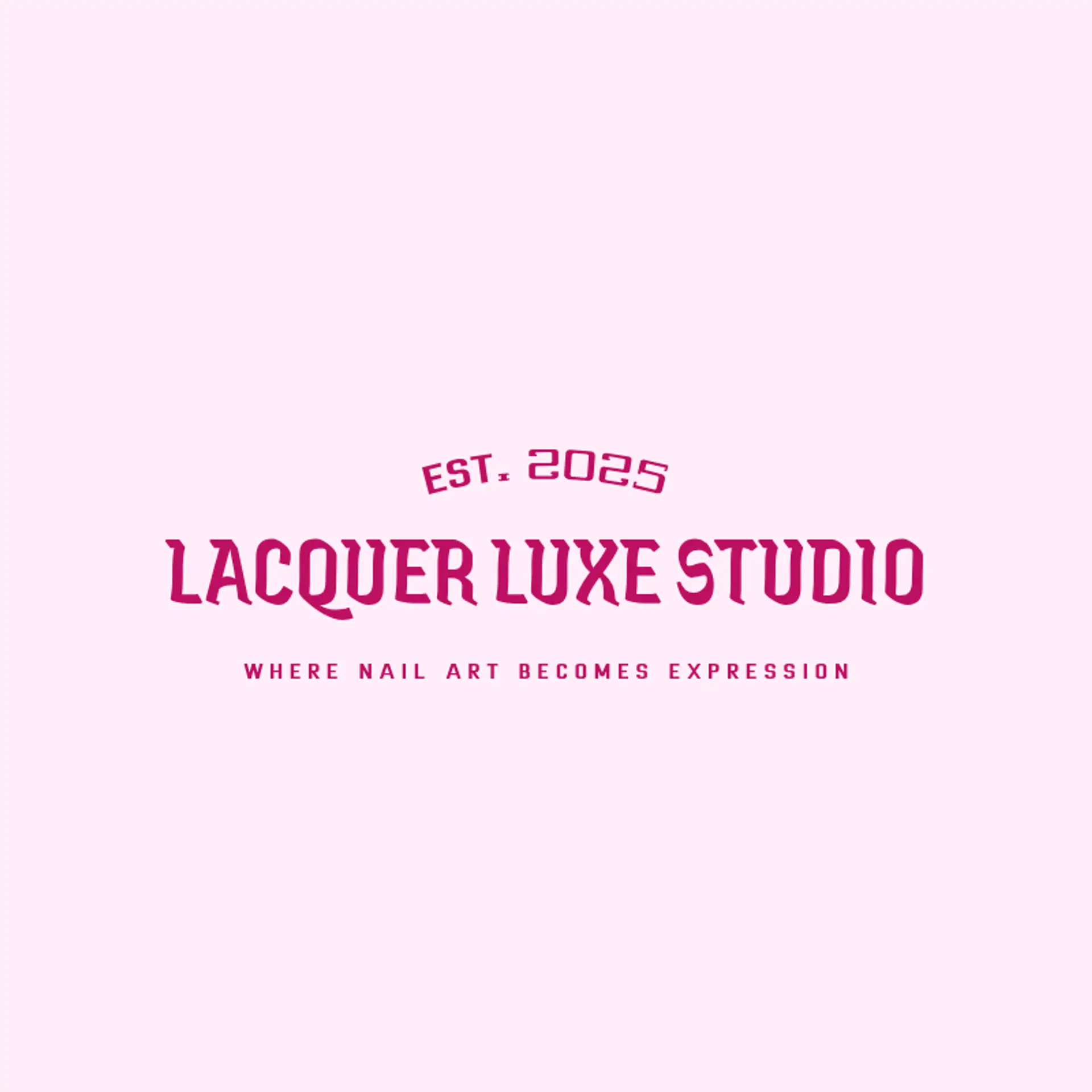 Lacquer Luxe Studio logo for nail tech