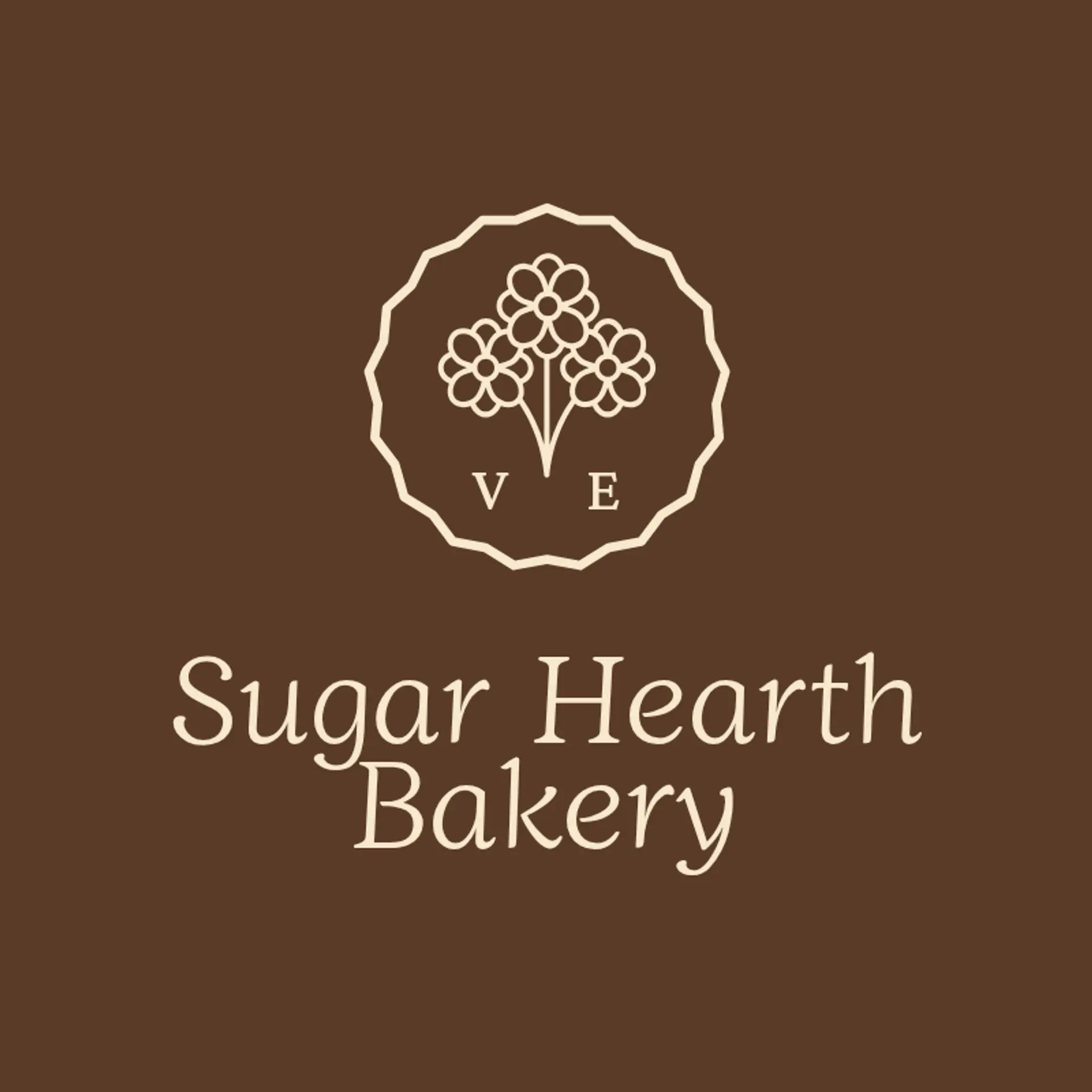 Sugar Hearth Bakery logo for home bakery