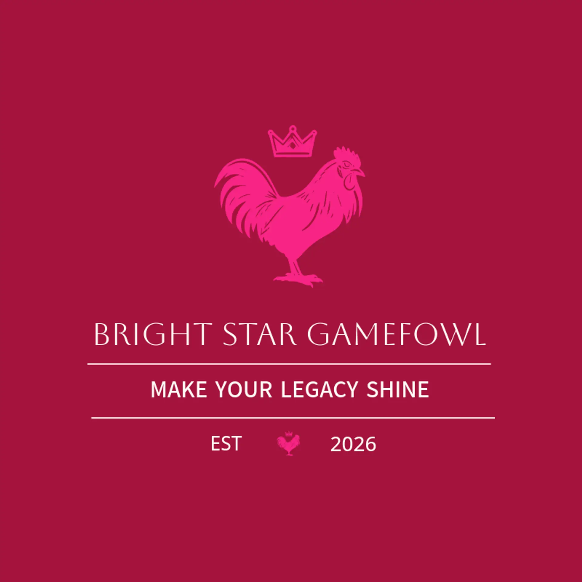 Bright Star Gamefowl logo for gamefowl
