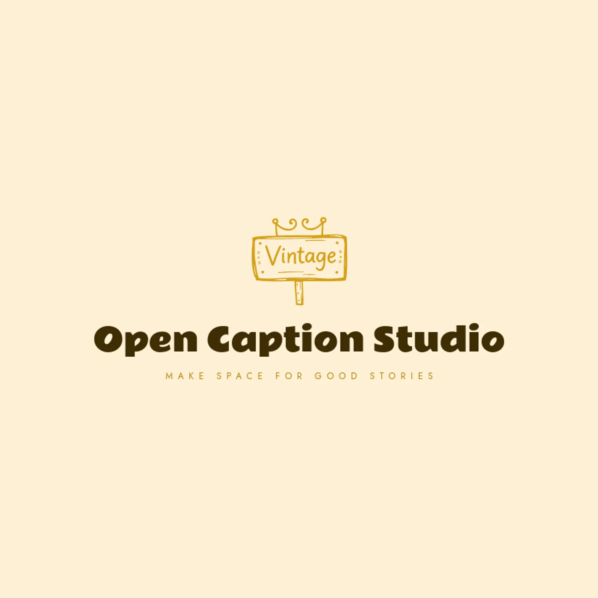 Open Caption Studio logo for post