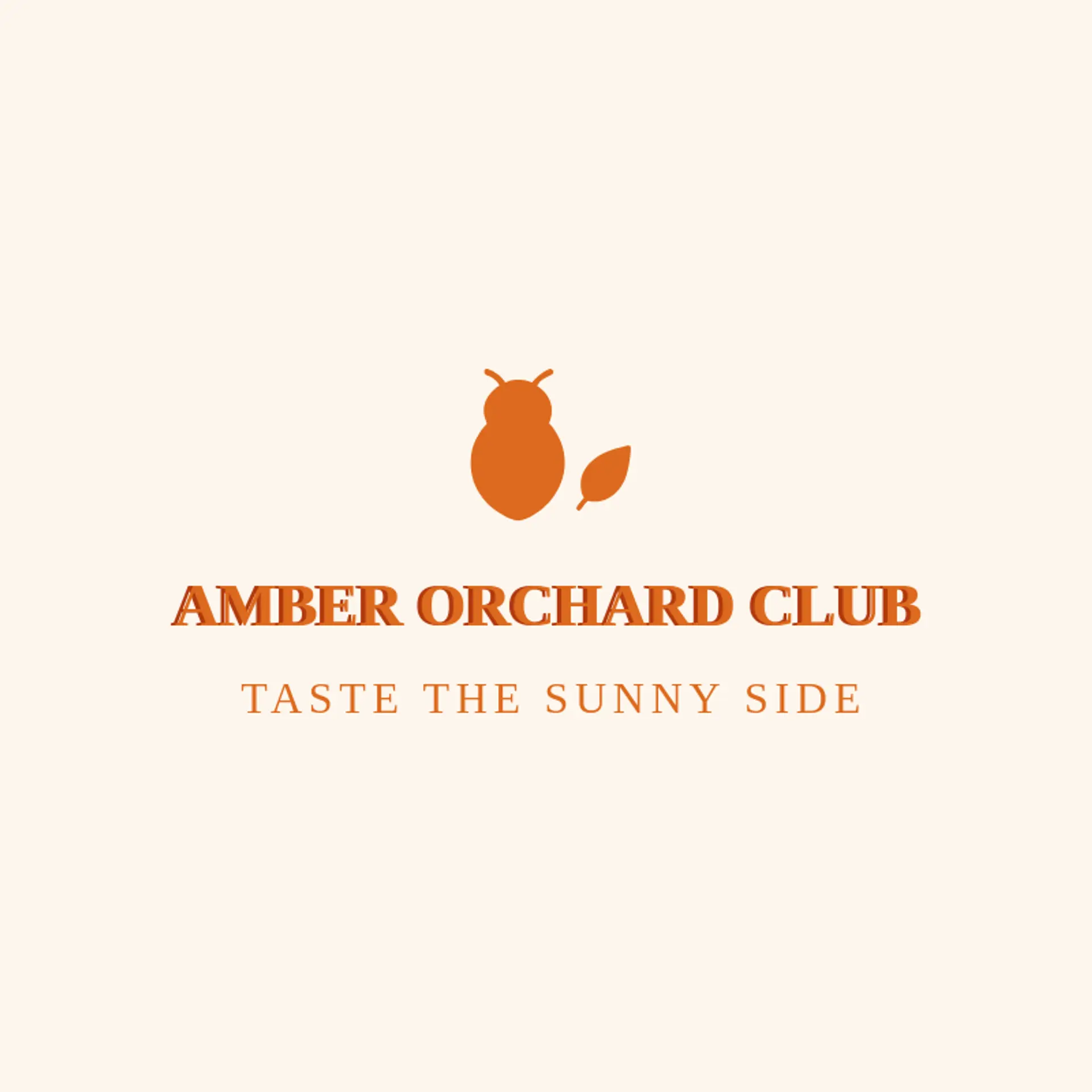 Amber Orchard Club logo for honey bee