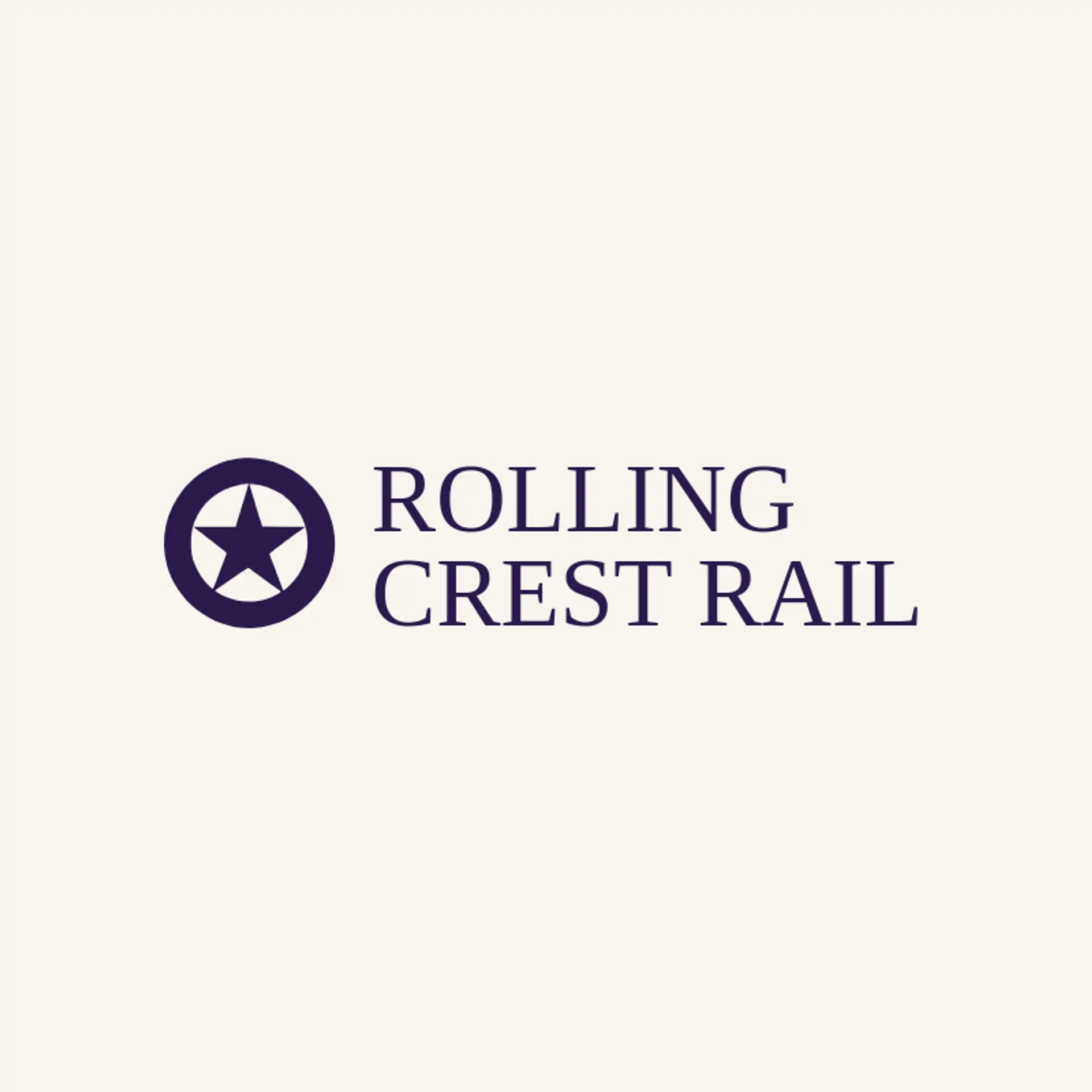 Rolling Crest Rail logo for railroad