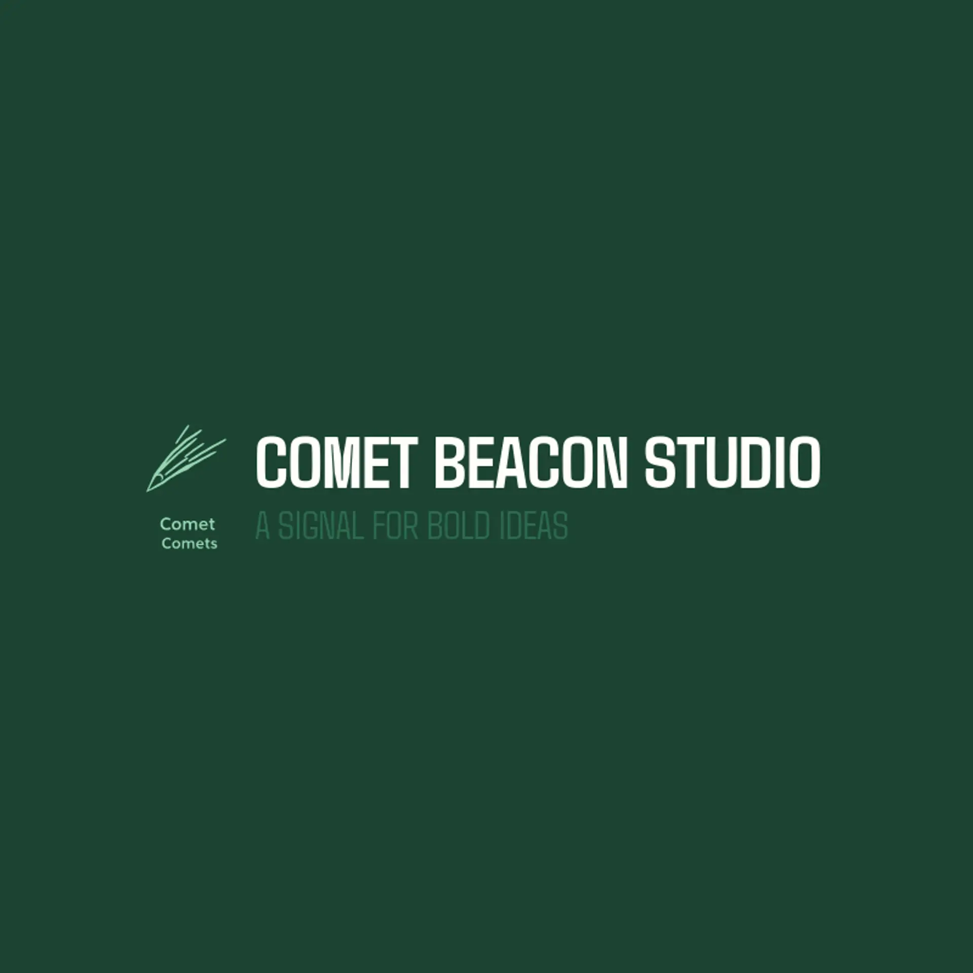 Comet Beacon Studio logo for comet