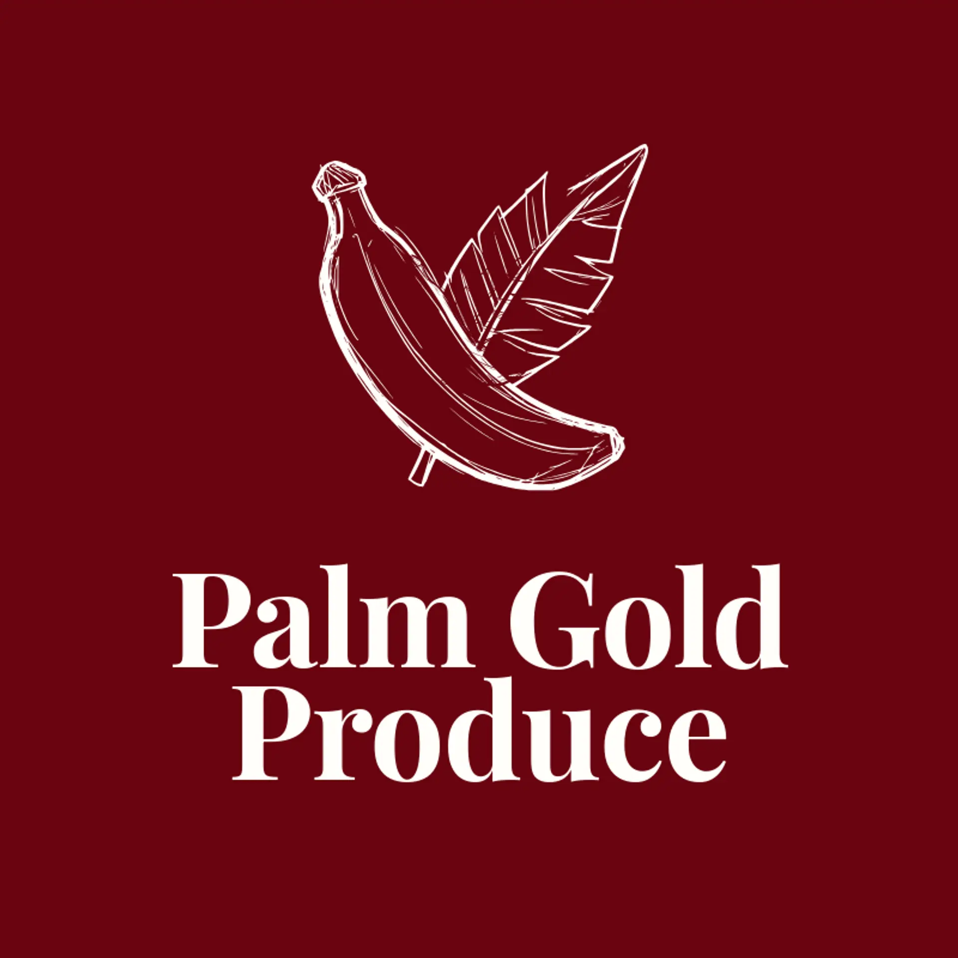 Palm Gold Produce logo for banana
