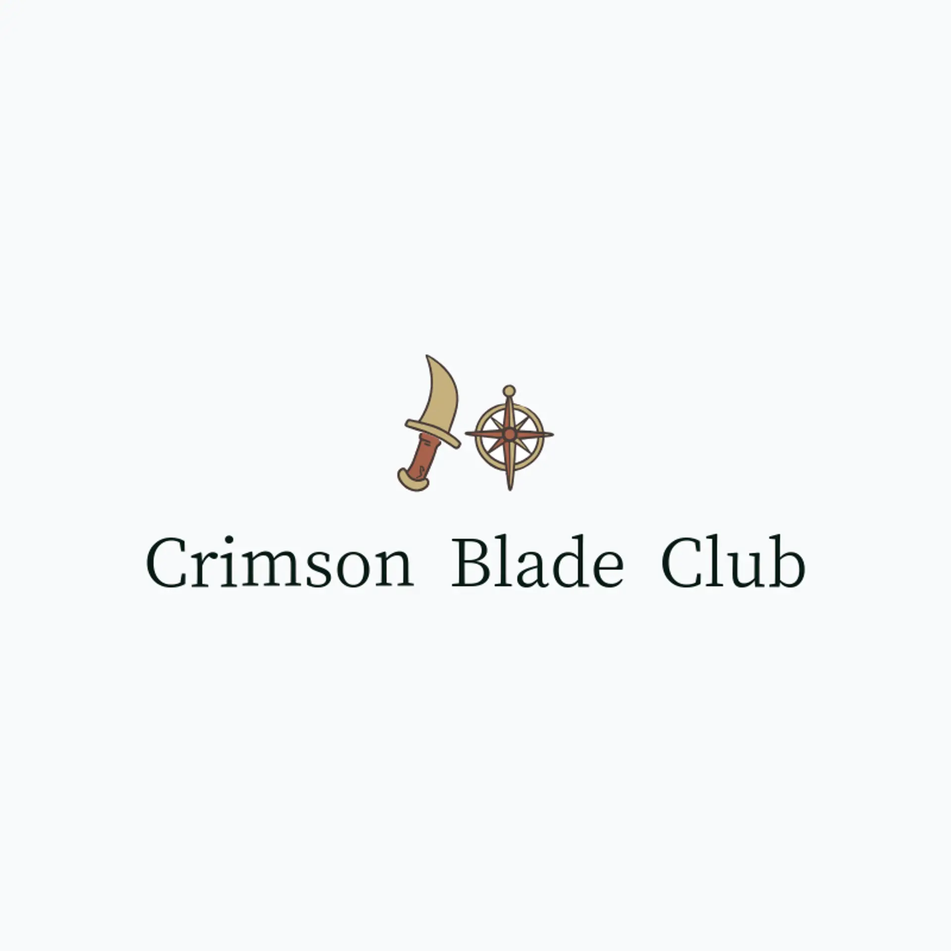Crimson Blade Club logo for pirate
