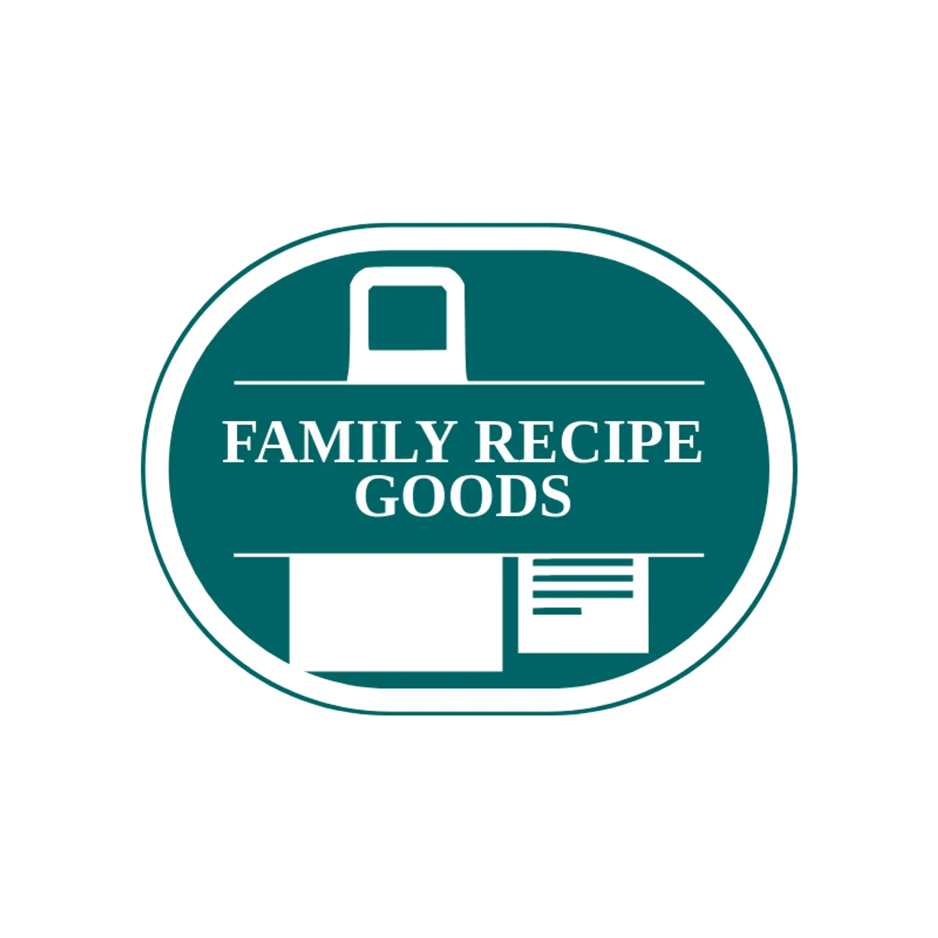 Family Recipe Goods logo for apron