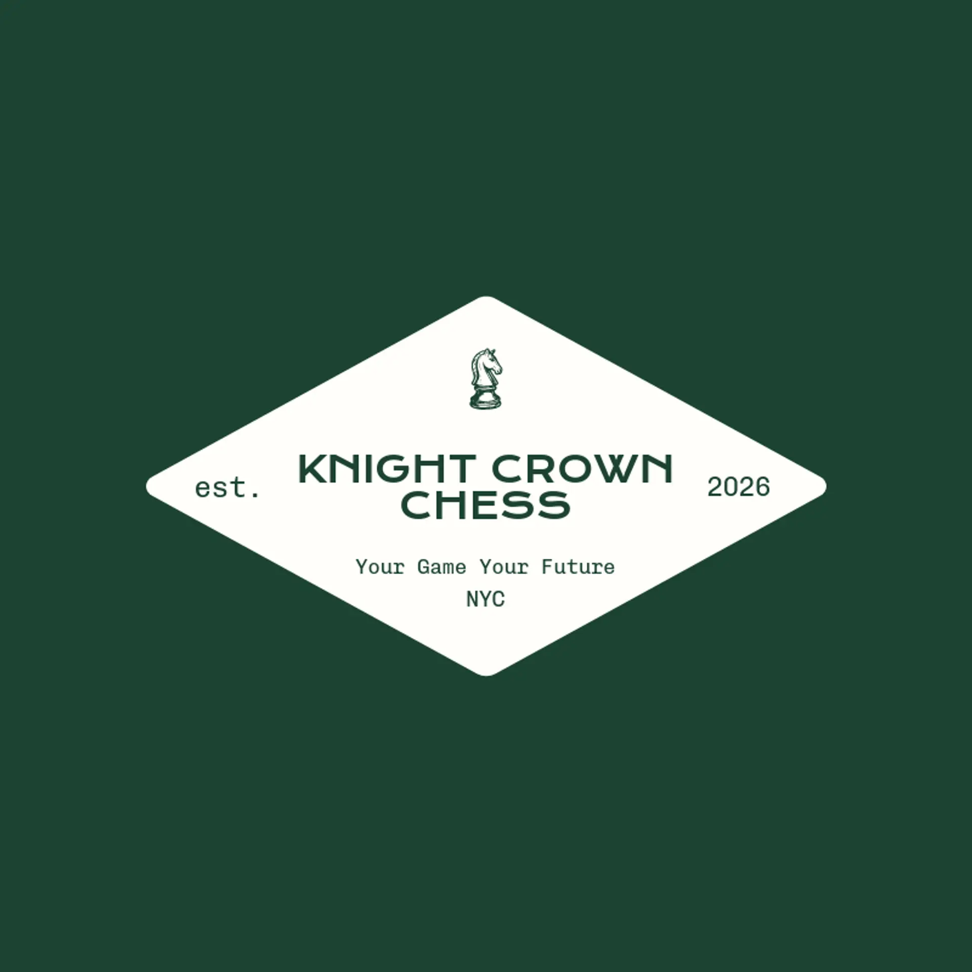 Knight Crown Chess logo for chess