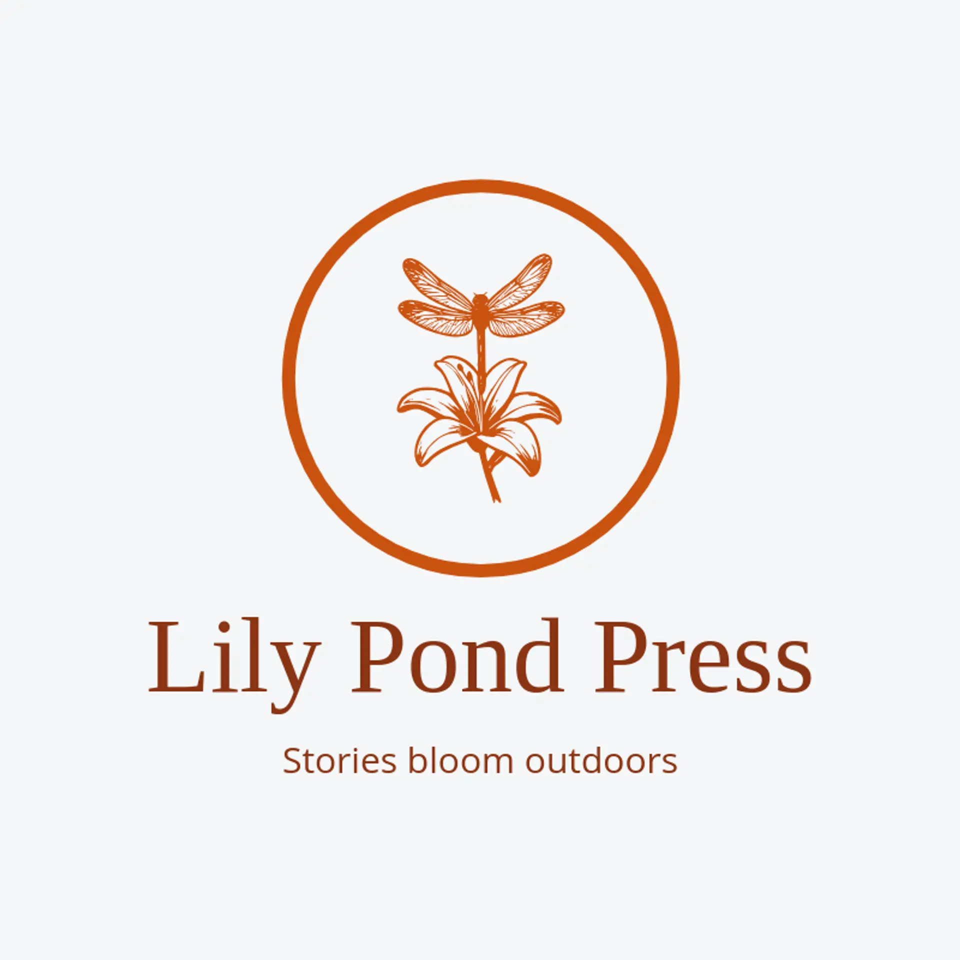 Lily Pond Press logo for dragonfly