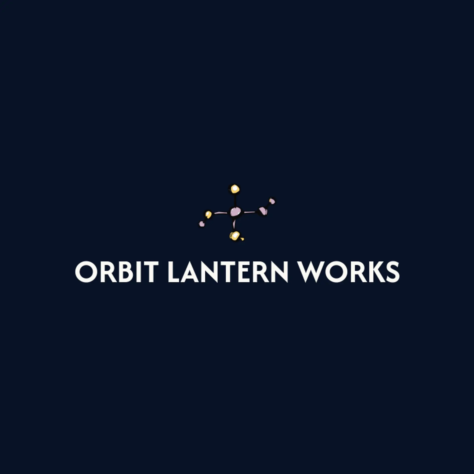 Orbit Lantern Works logo for atom