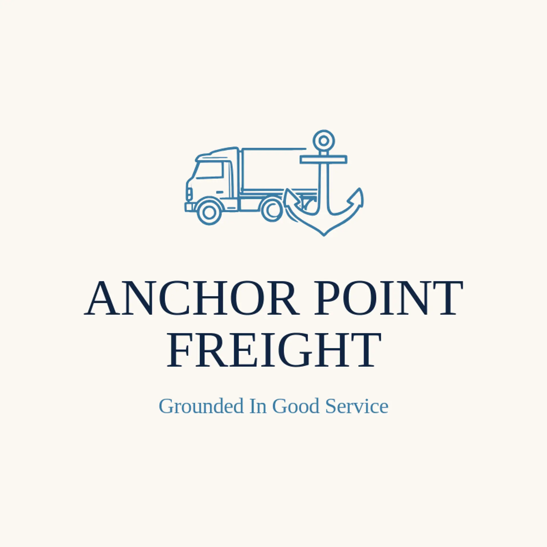 Anchor Point Freight logo for trucking company