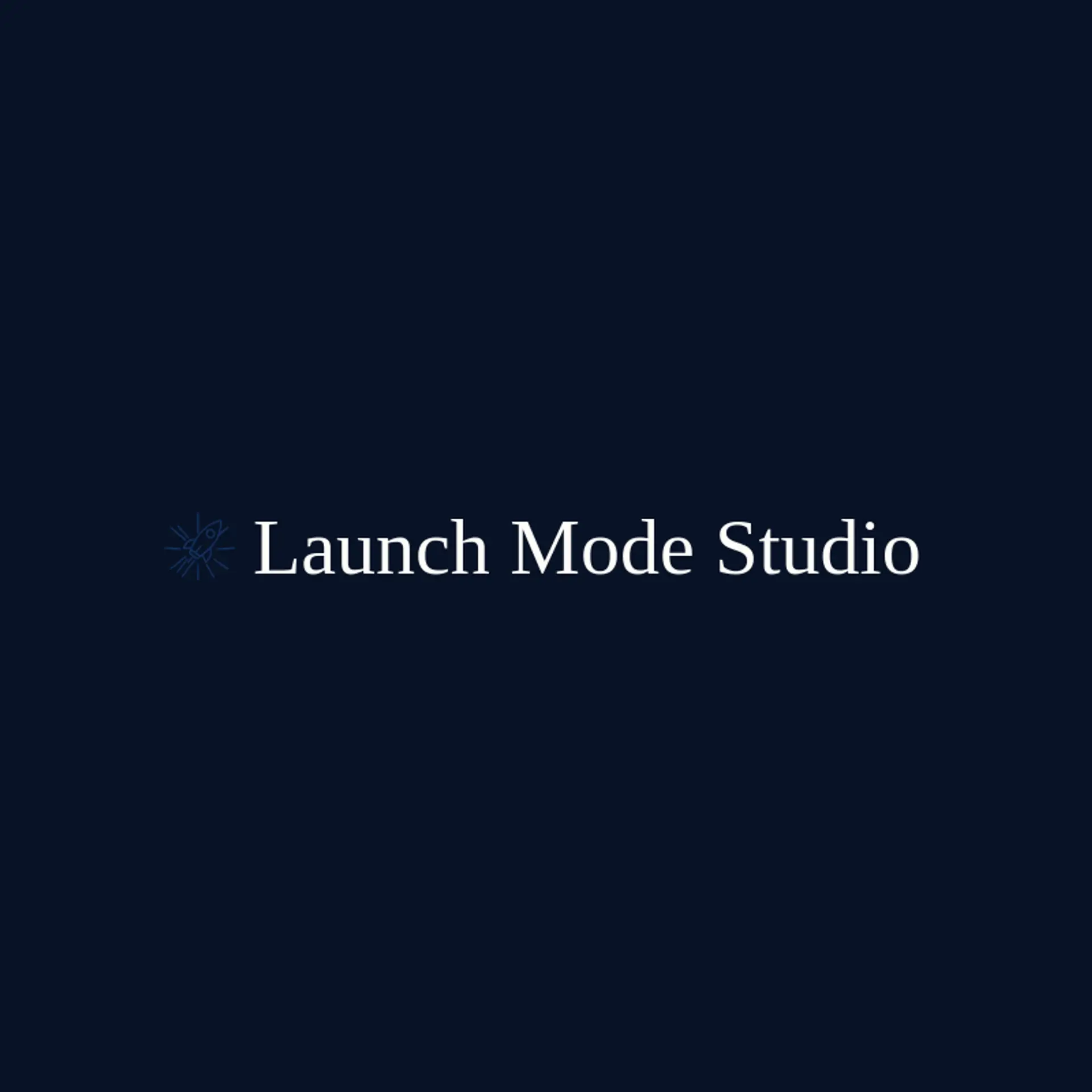 Launch Mode Studio logo for launch