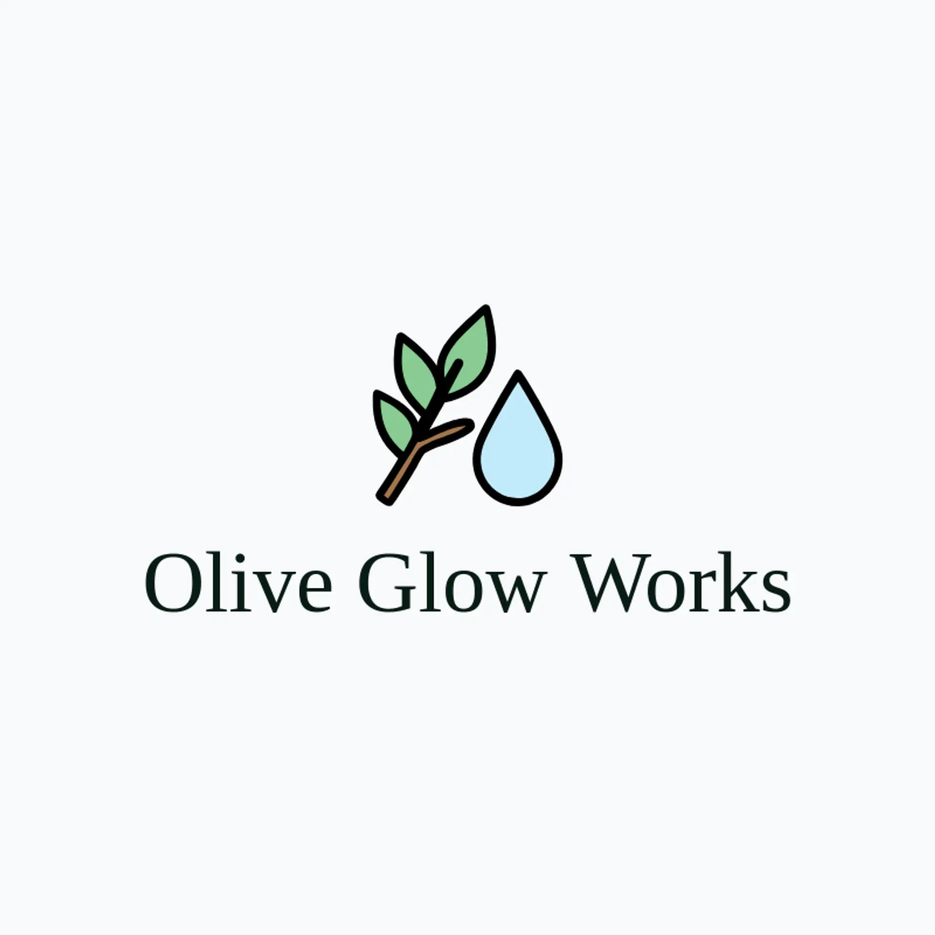 Olive Glow Works logo for skin