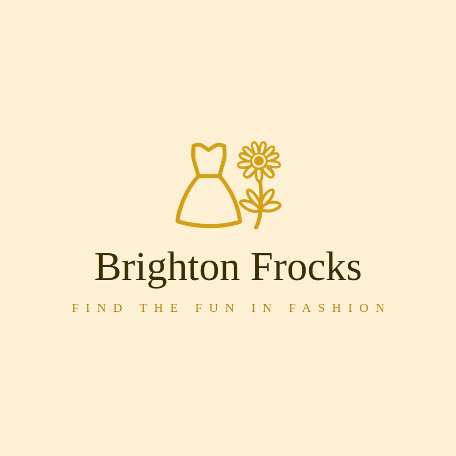 Brighton Frocks logo for clothing store