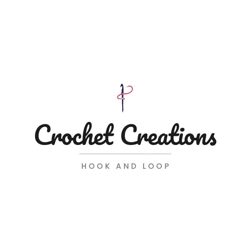The Etsy shop name Crochet Creations as a branded logo in a brush paint style