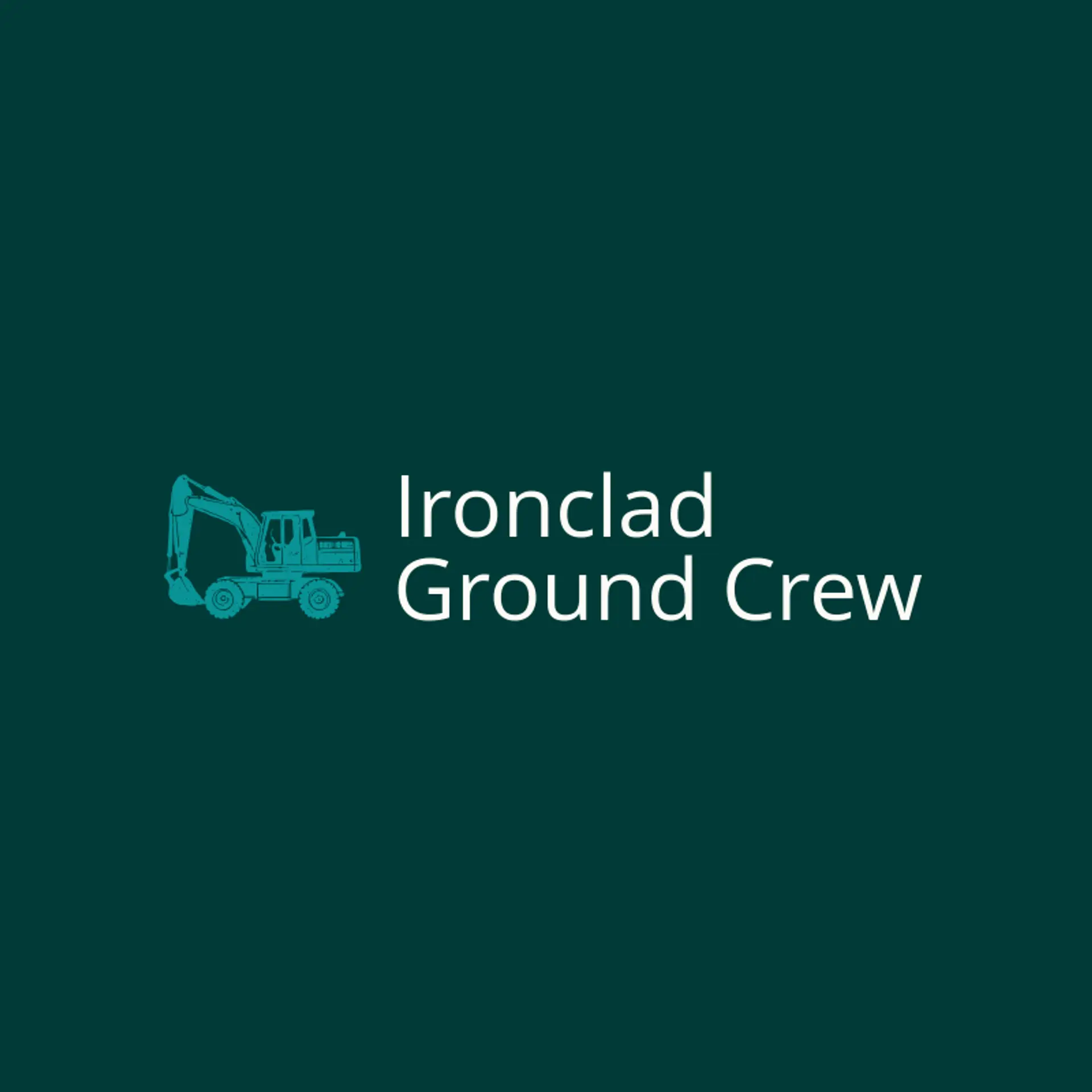 Ironclad Ground Crew logo for excavator