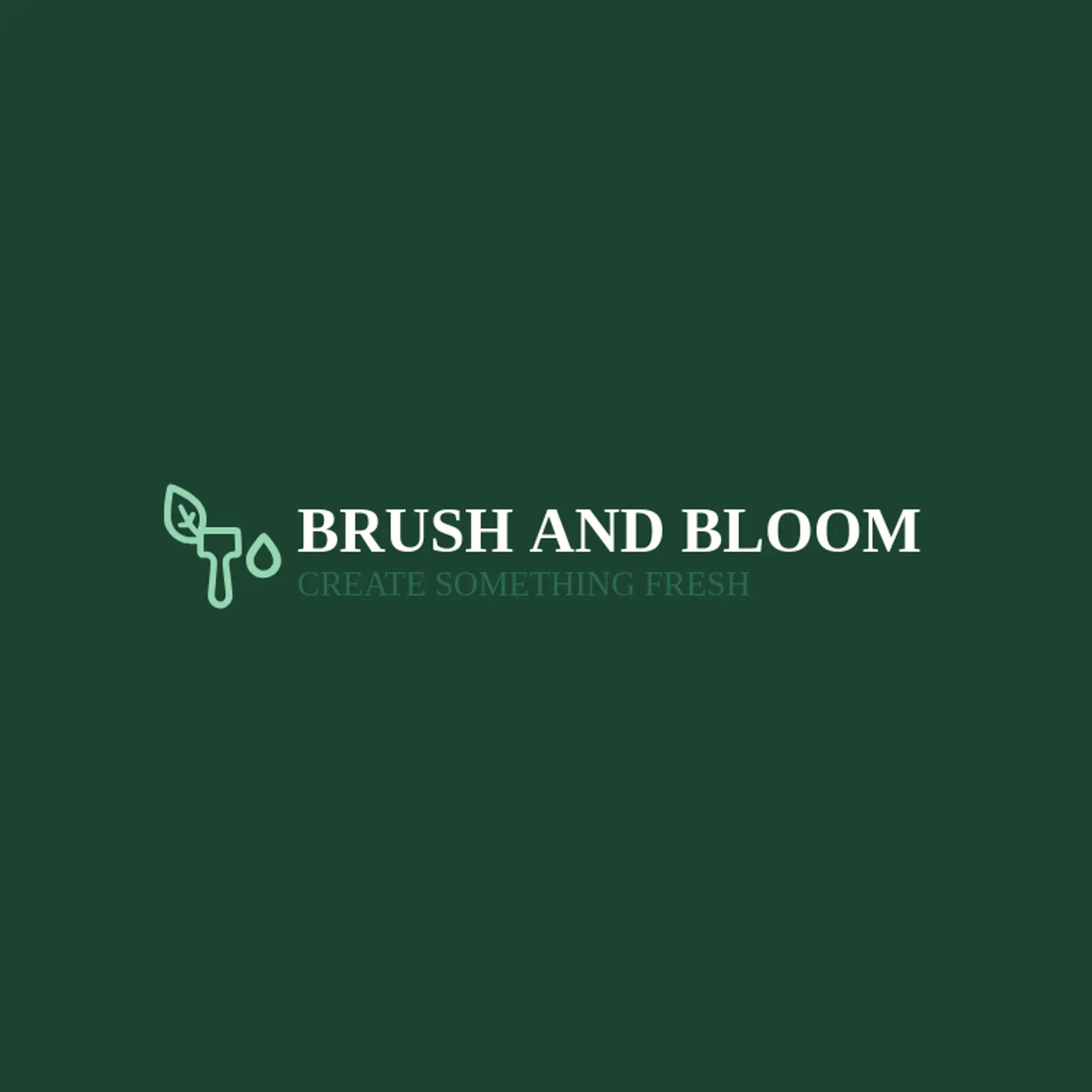 Brush And Bloom logo for drip