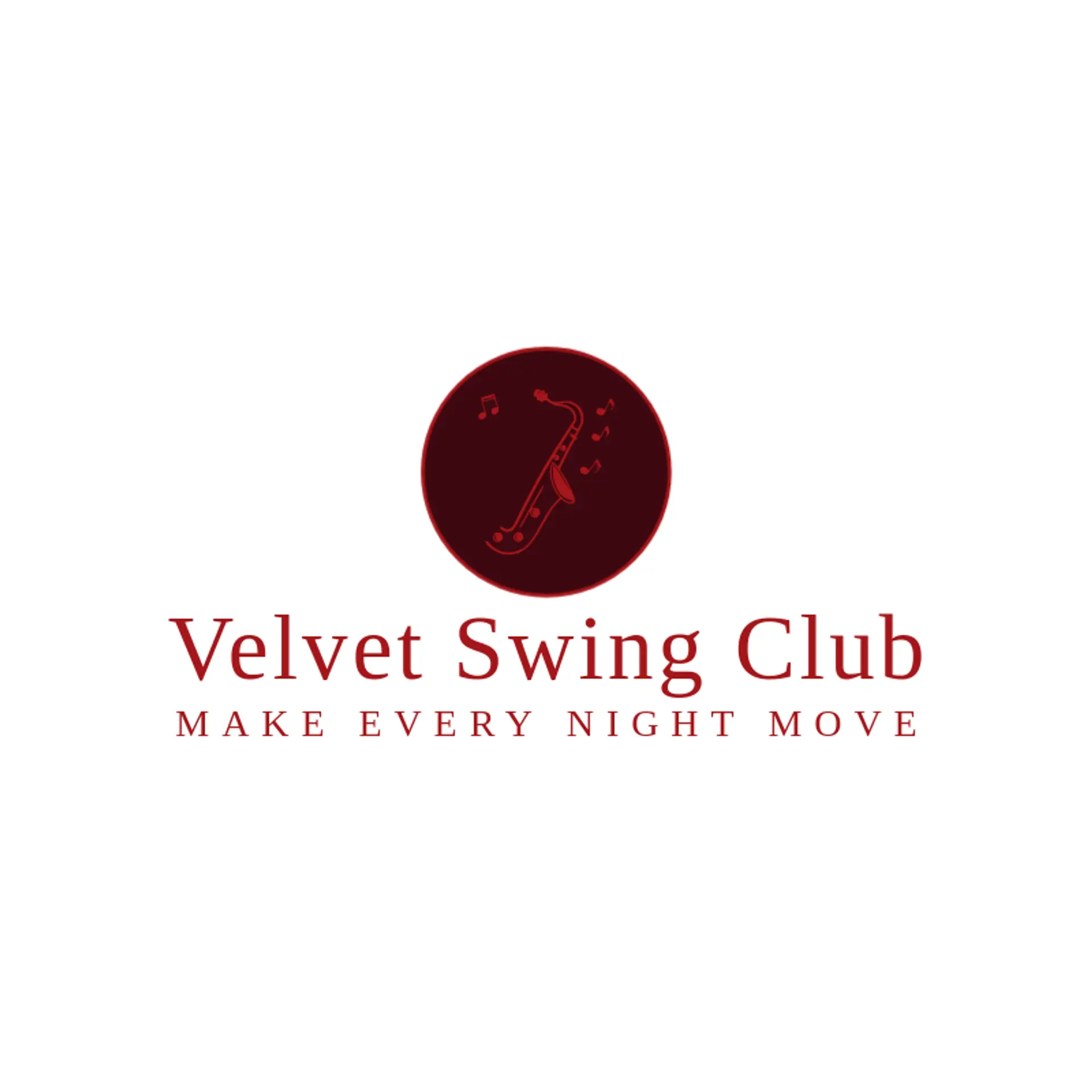 Velvet Swing Club logo for jazz
